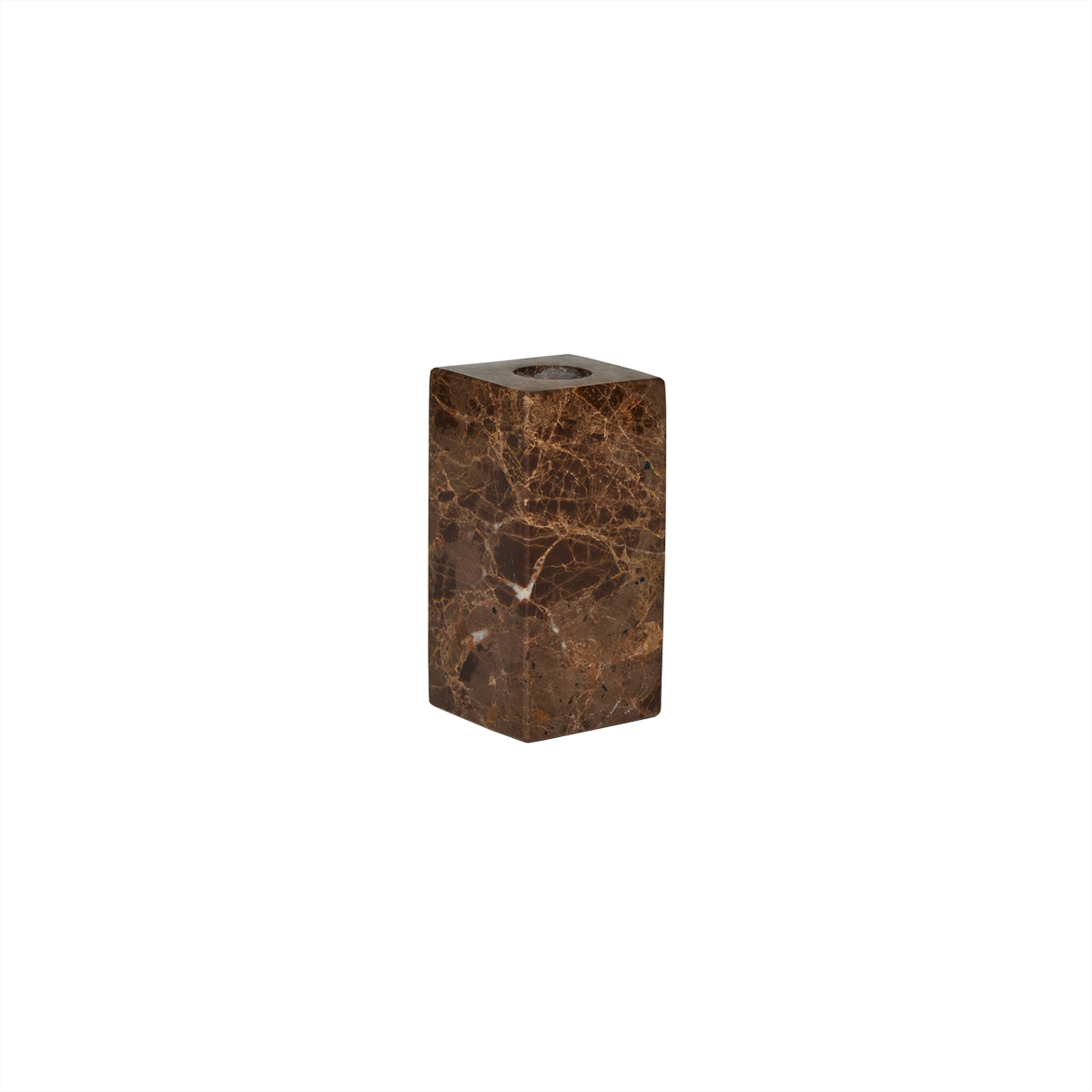 Marble candle holder OYOY LIVING DESIGN Brown