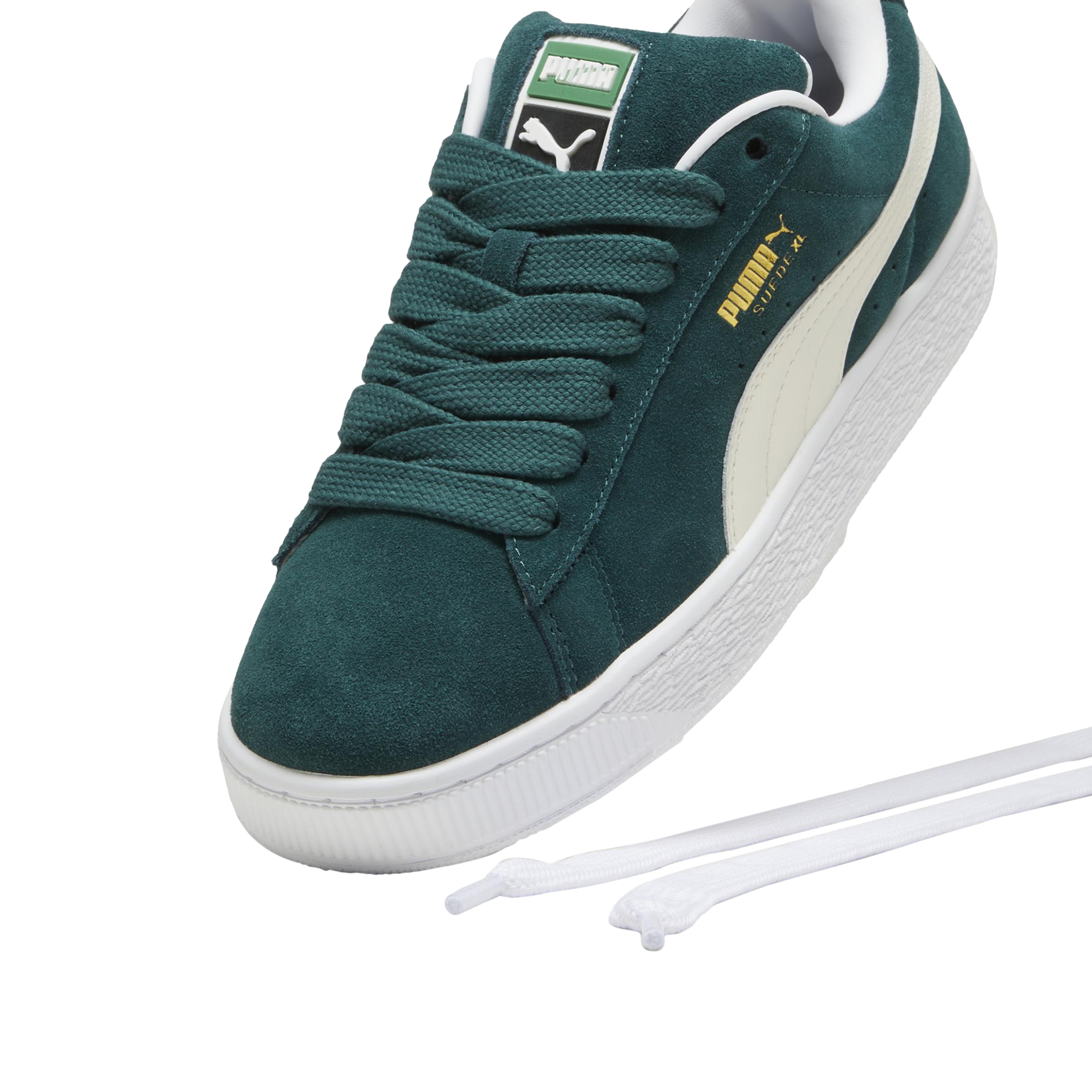 XL suede leather basket PUMA Green