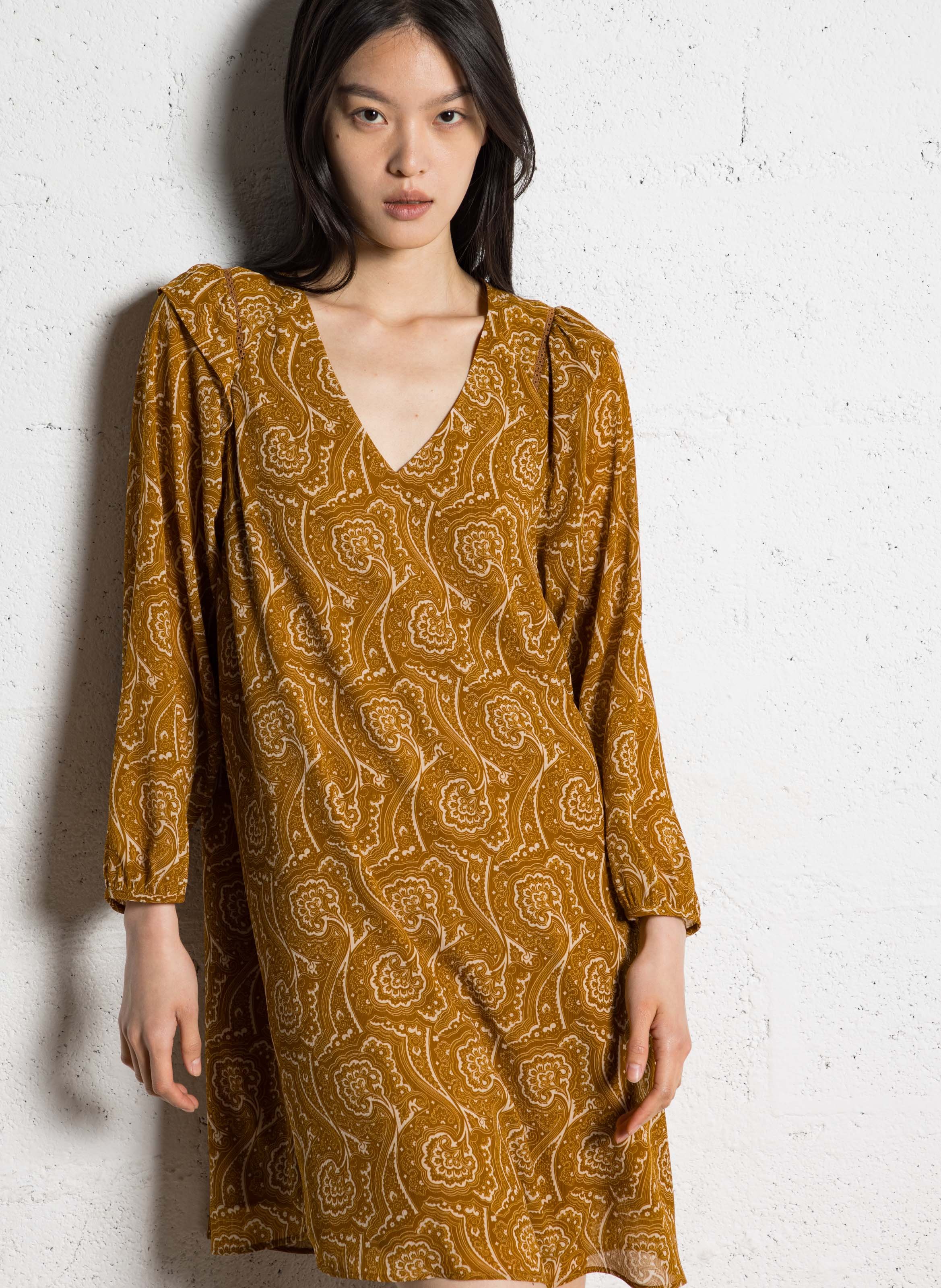 Wool dress ONE STEP Orange