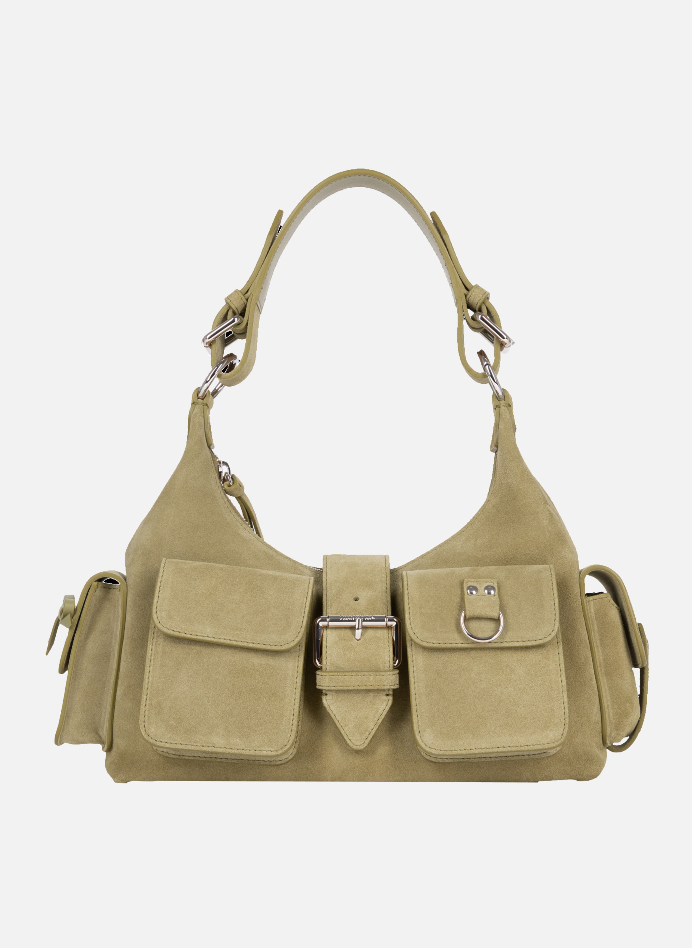 Amelia suede leather bag THE KOOPLES Brown