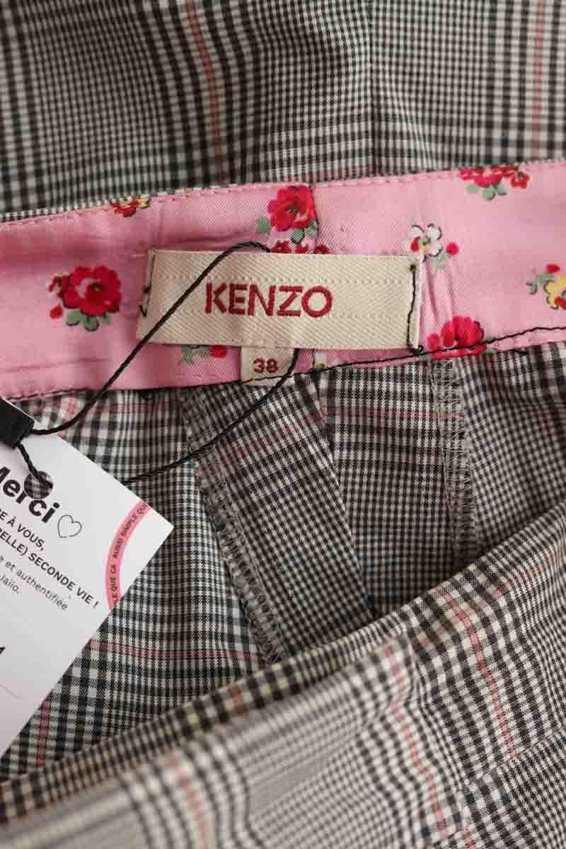 Cotton skirt KENZO - SECONDE MAIN Grey