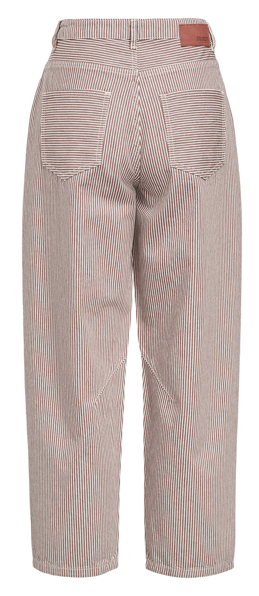 Jean droit en coton OBJECT Marron