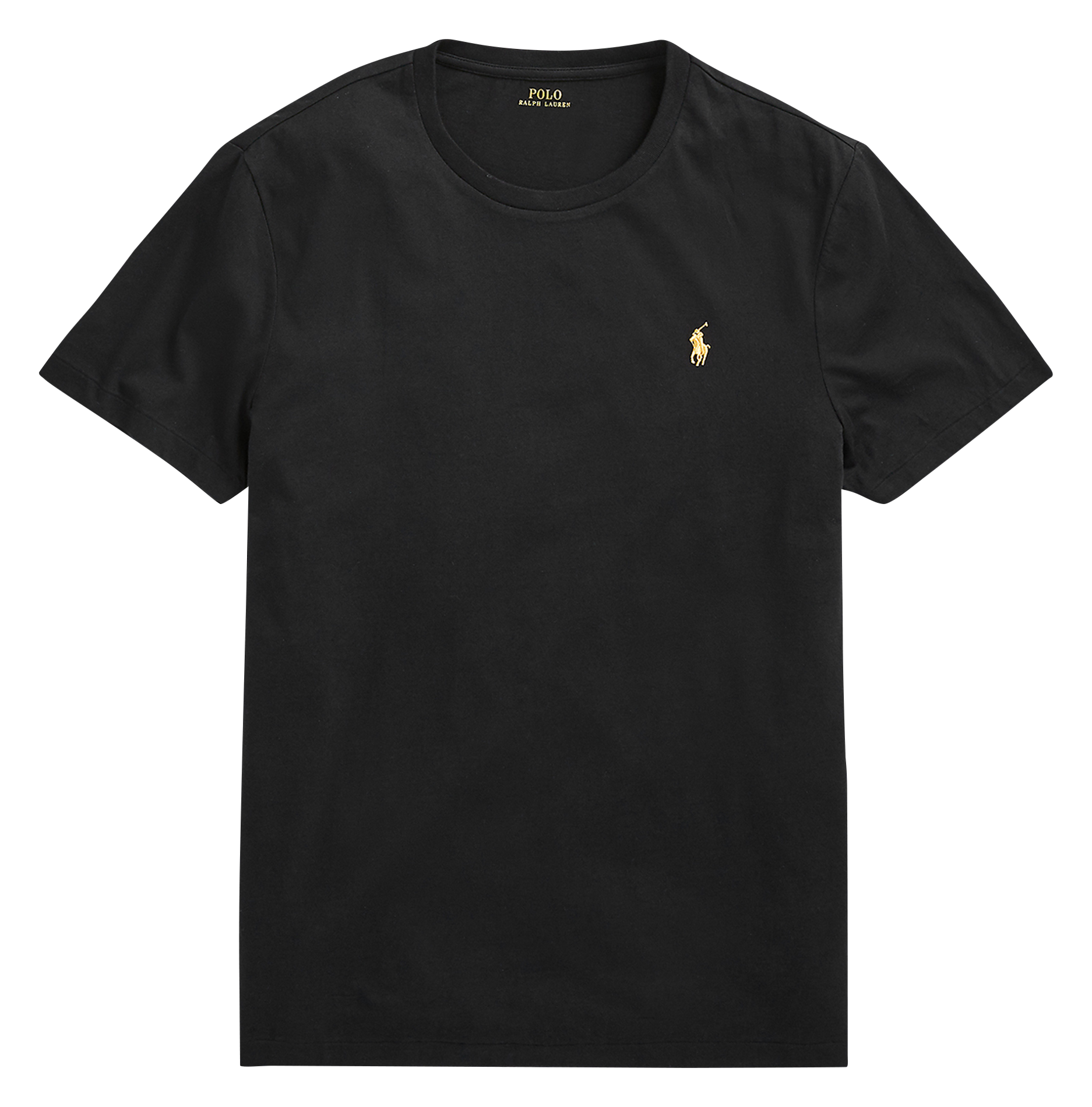 Tee-shirt col rond en coton POLO RALPH LAUREN Noir