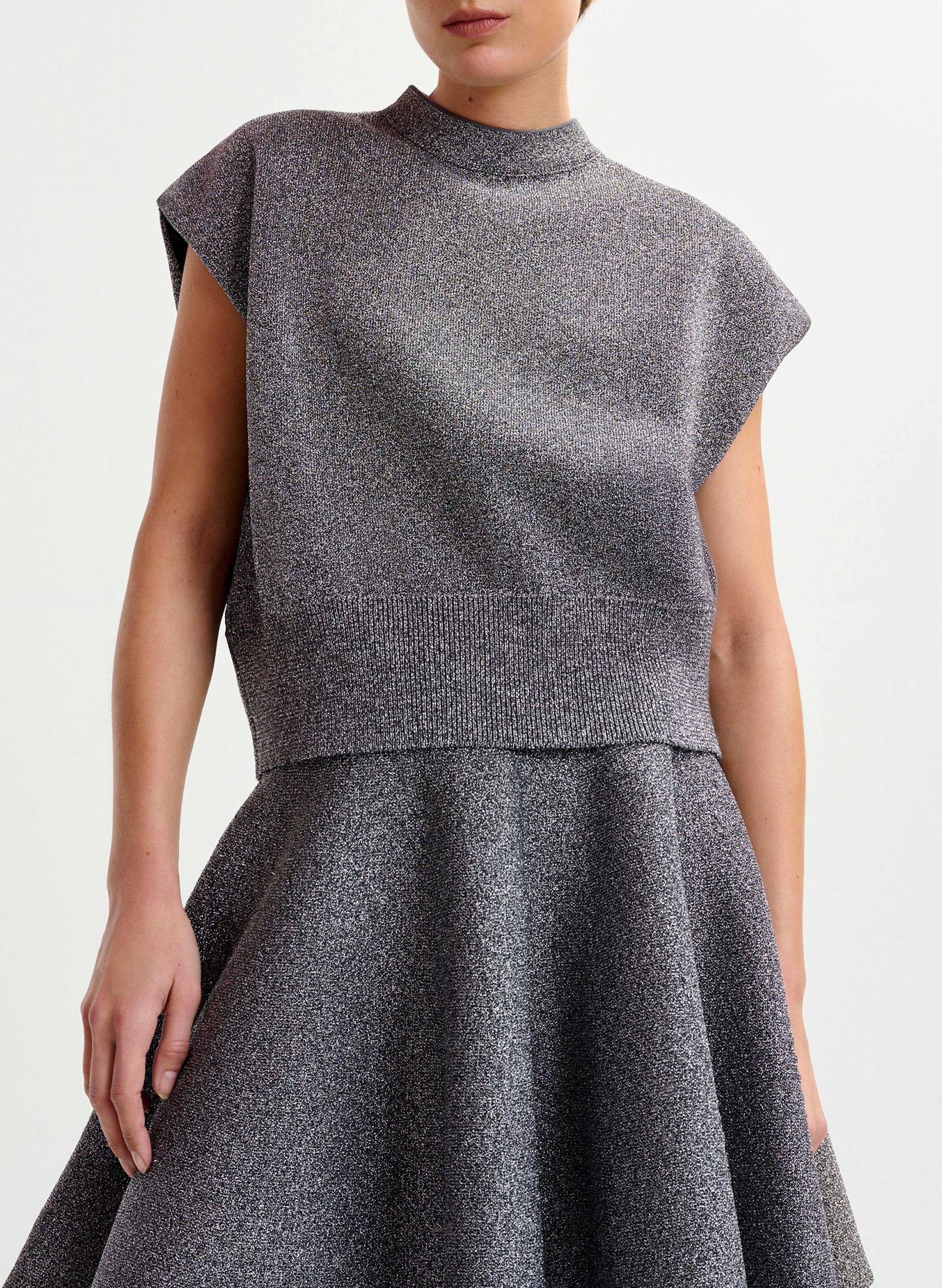 Pull col rond ESSENTIEL ANTWERP Argent