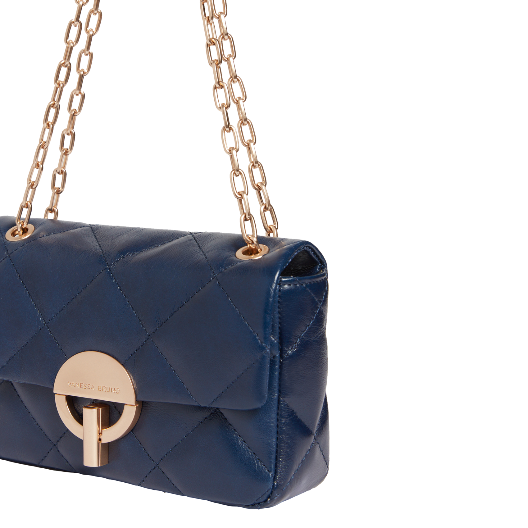 Dori leather shoulder bag VANESSA BRUNO Blue