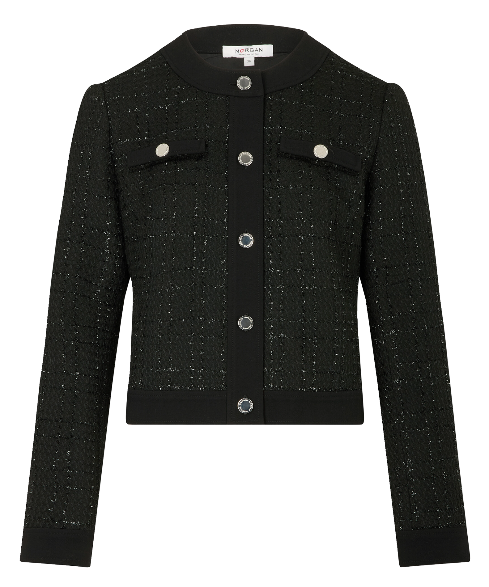 Round-neck jacket MORGAN Black