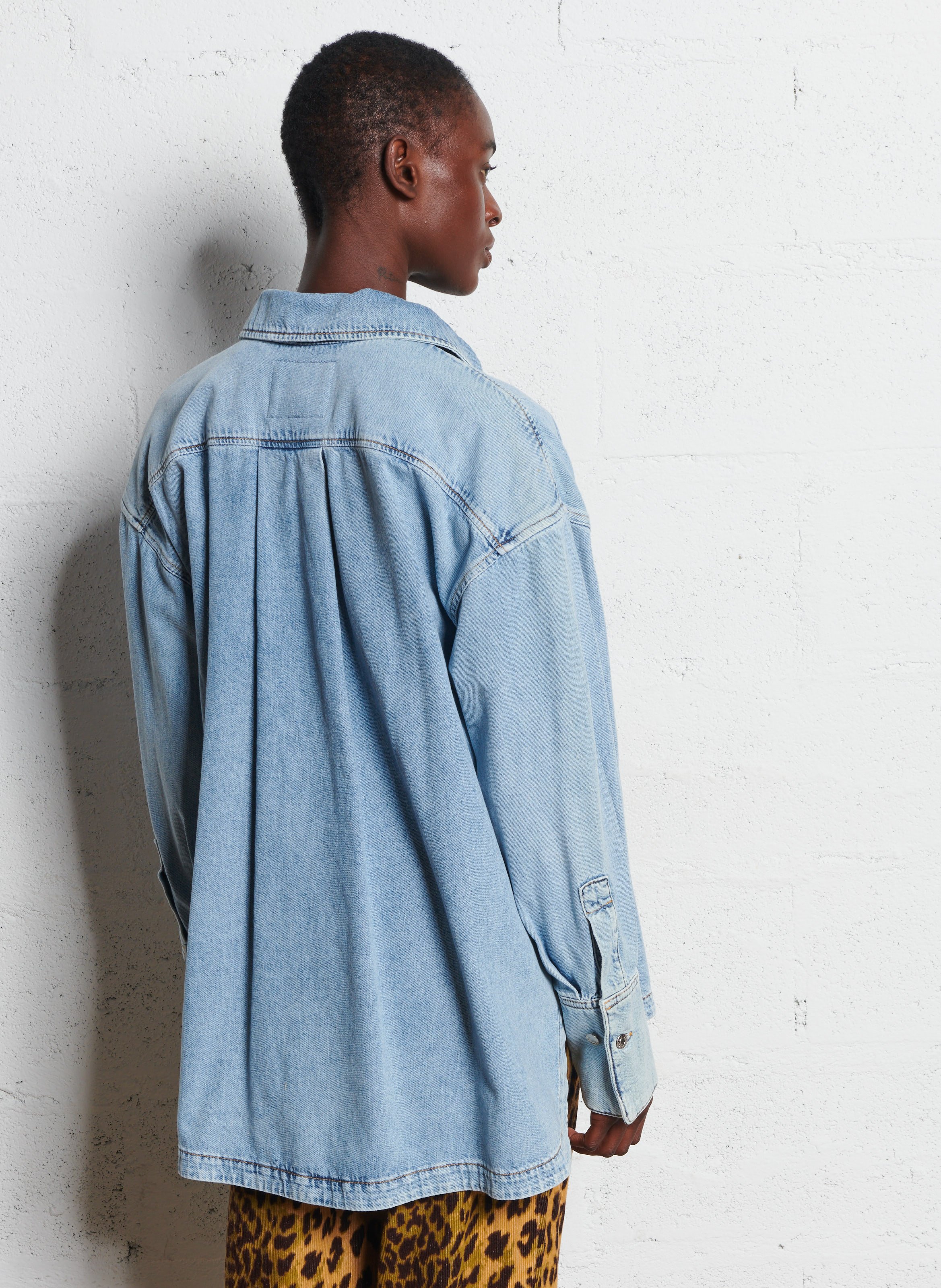 Denim overshirt BELLEROSE Blauw
