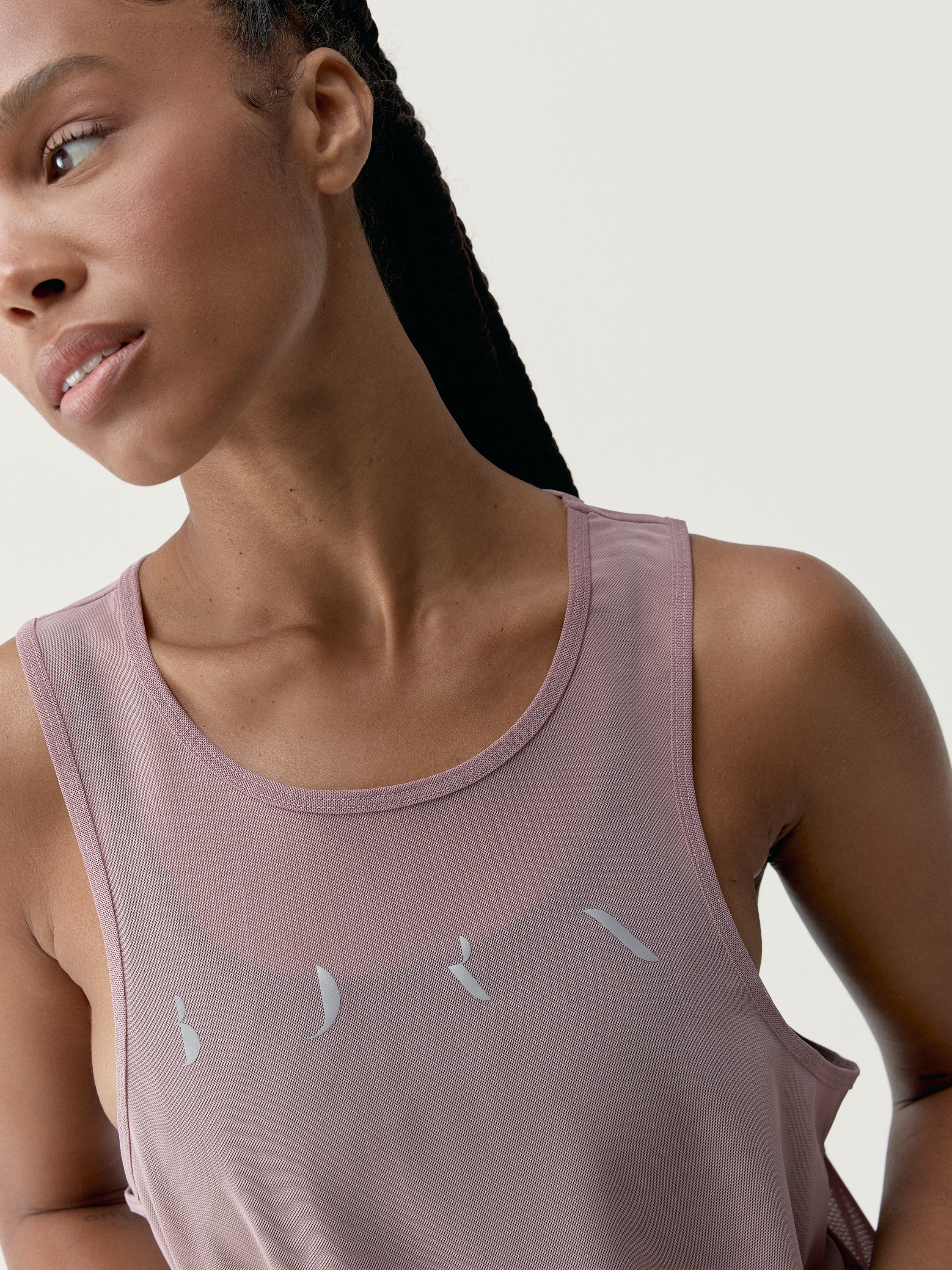 Transparent tank top BORN LIVING YOGA Pink