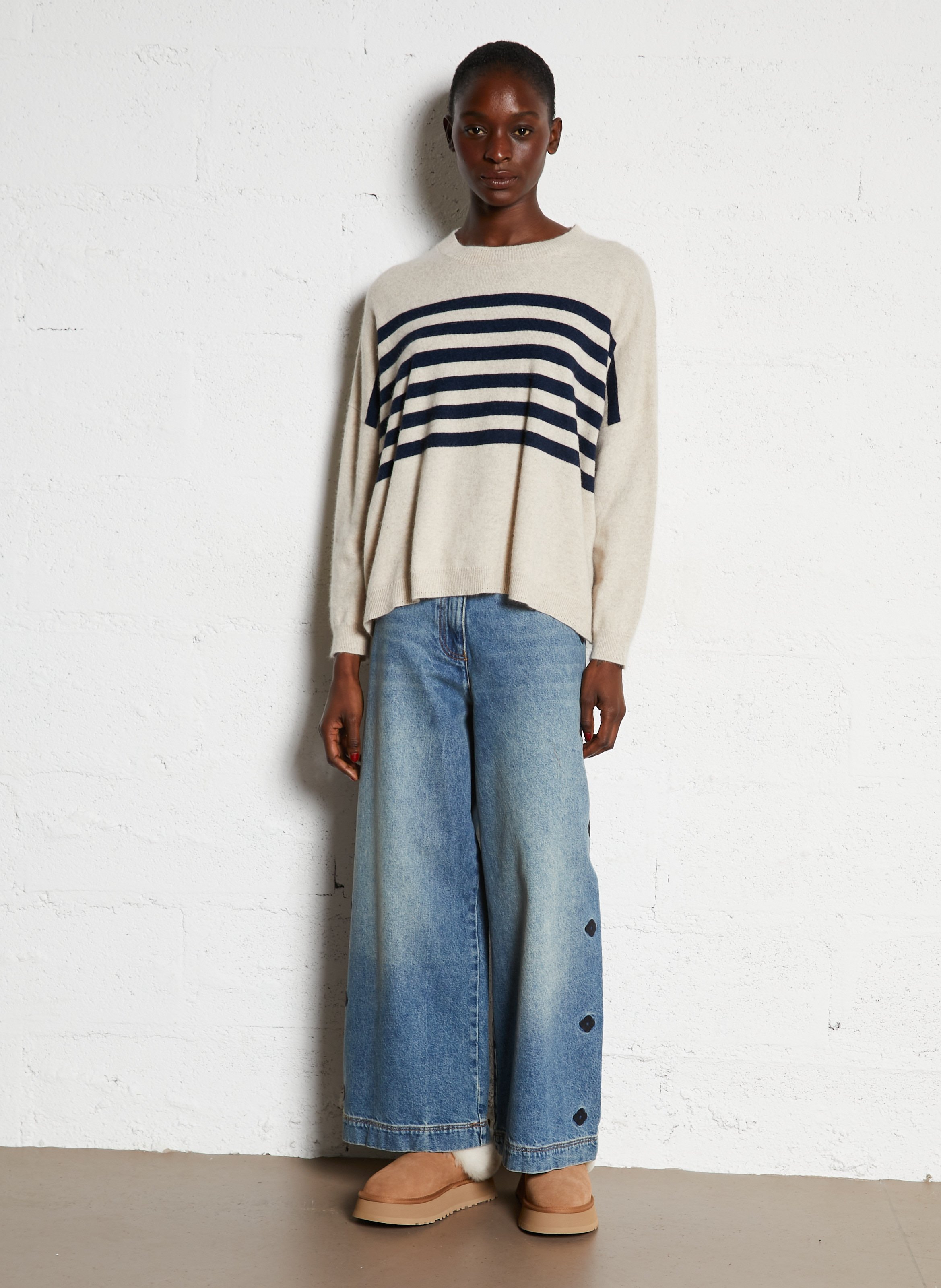 High-neck sweater BELLA JONES Beige