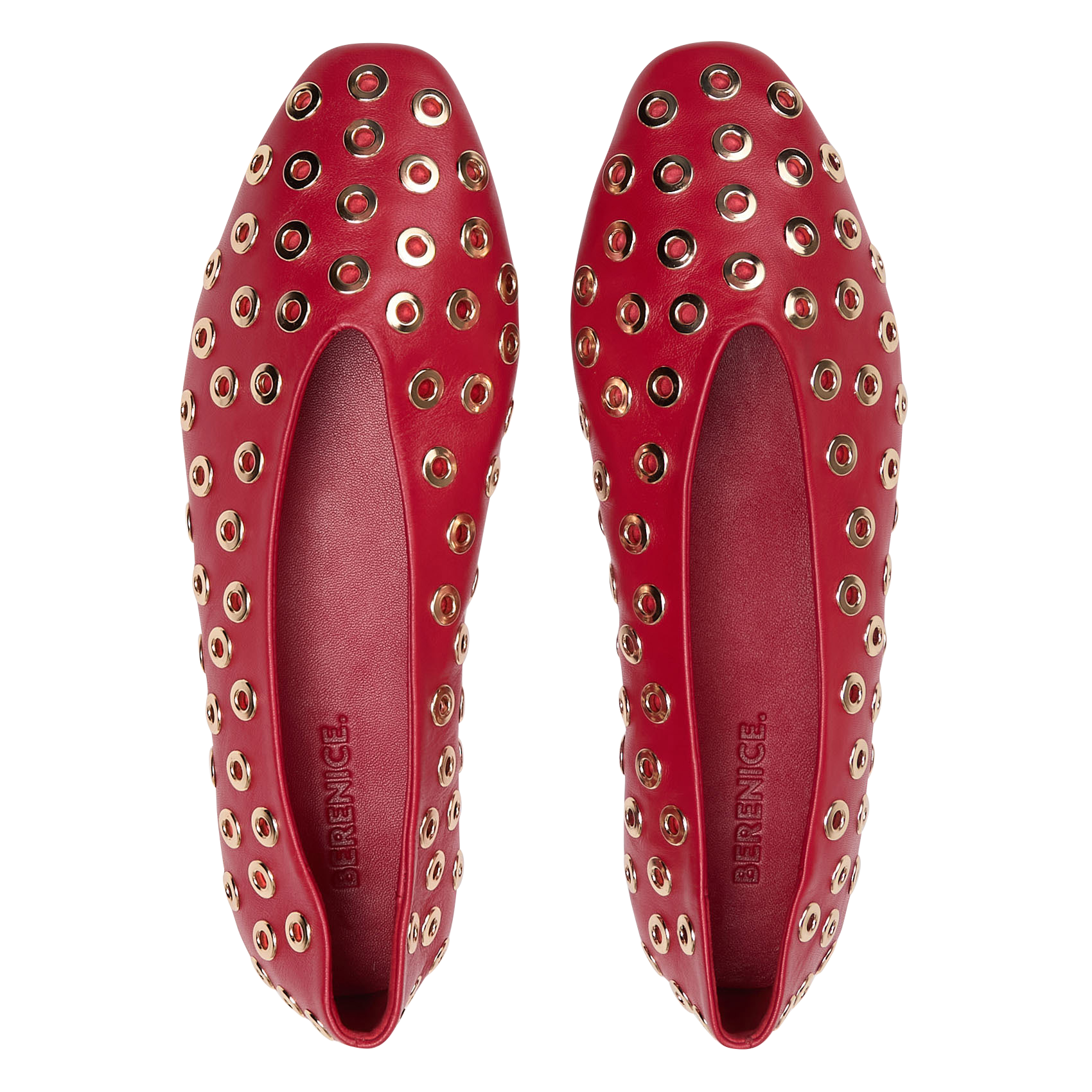 Ballerines en cuir BERENICE Rouge