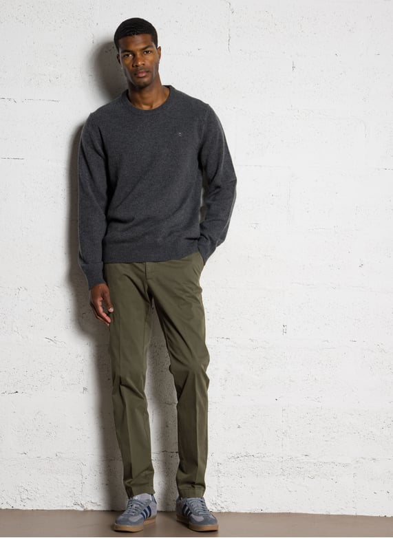 Suede leather low-top sneakers - Look 5