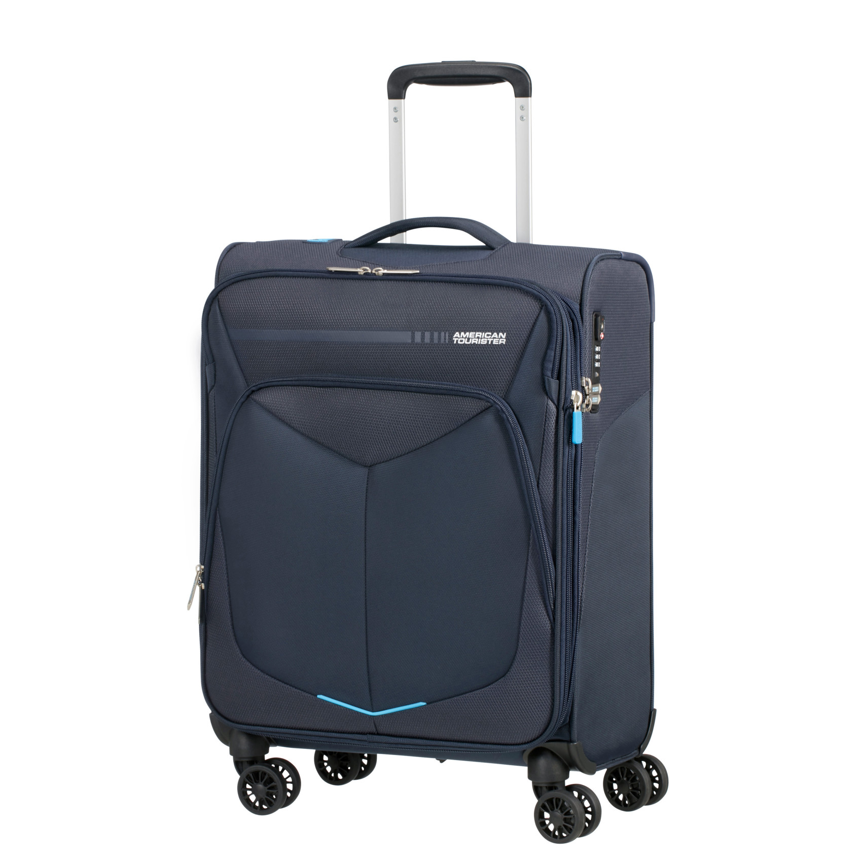 Summerfunk 4-wheel carry-on suitcase size S AMERICAN TOURISTER Blue