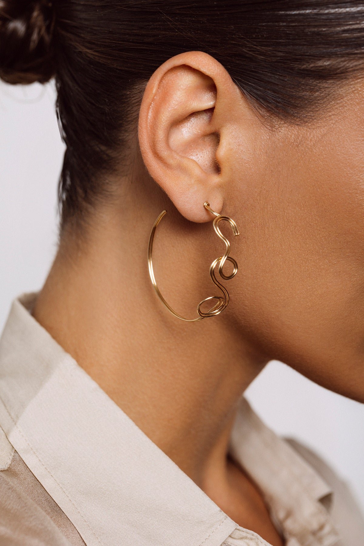 Mina hoops YAY Golden