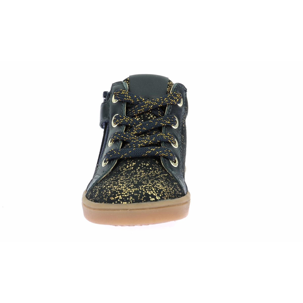 Low leather trainers KICKERS Blue