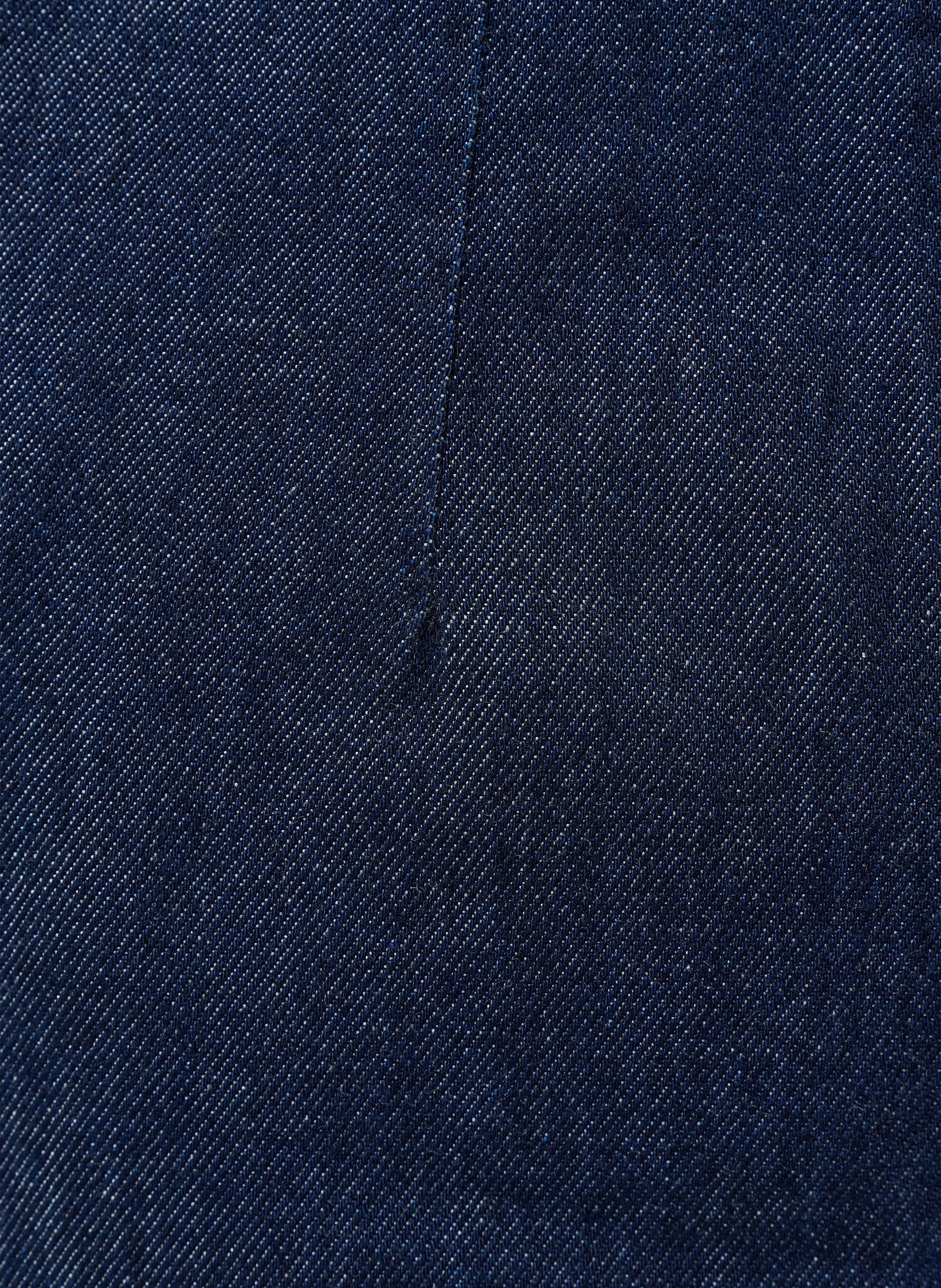 Pantalon large taille haute en coton HUMILITY Bleu