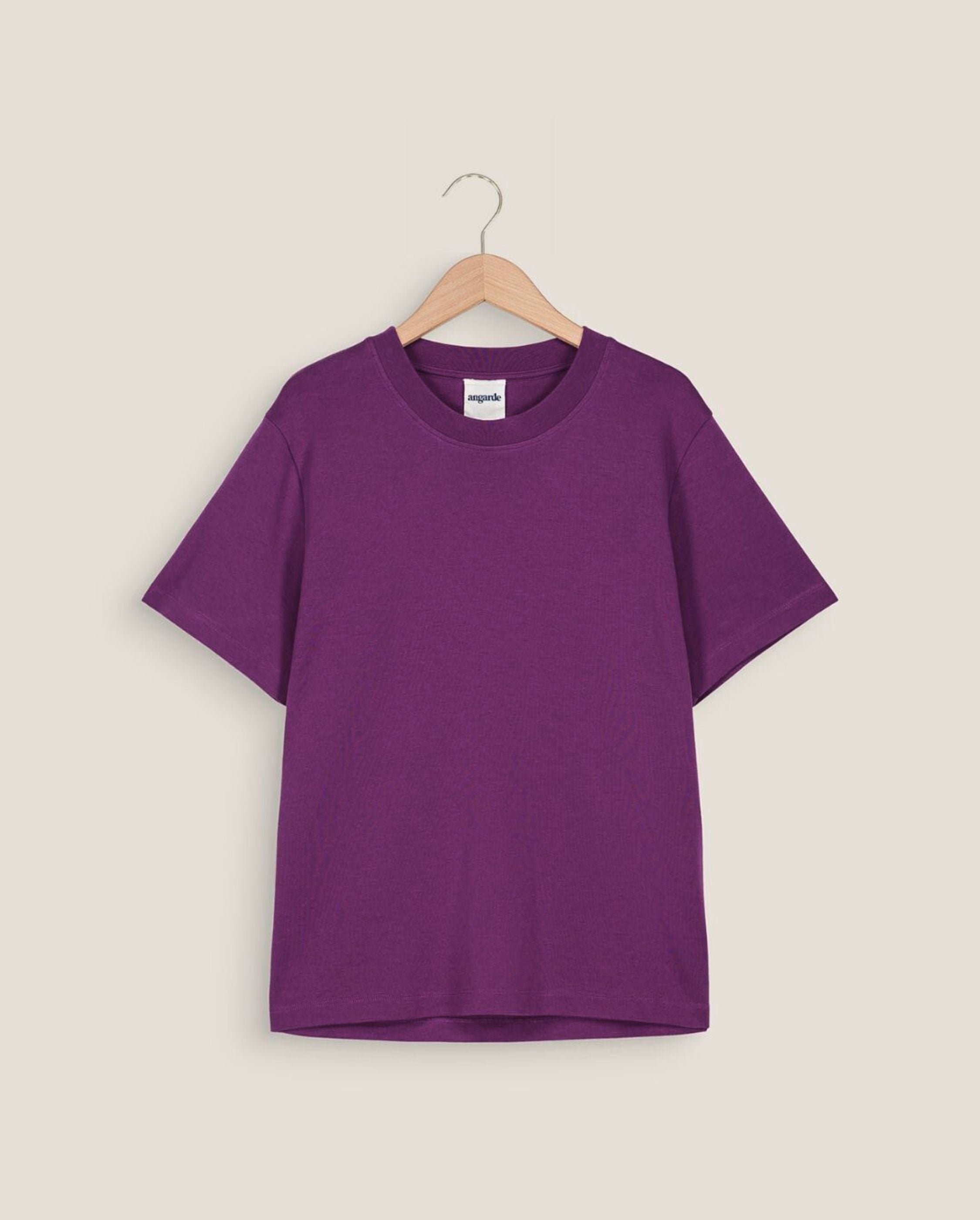 Women's organic cotton t-shirt, purple ANGARDE Purple