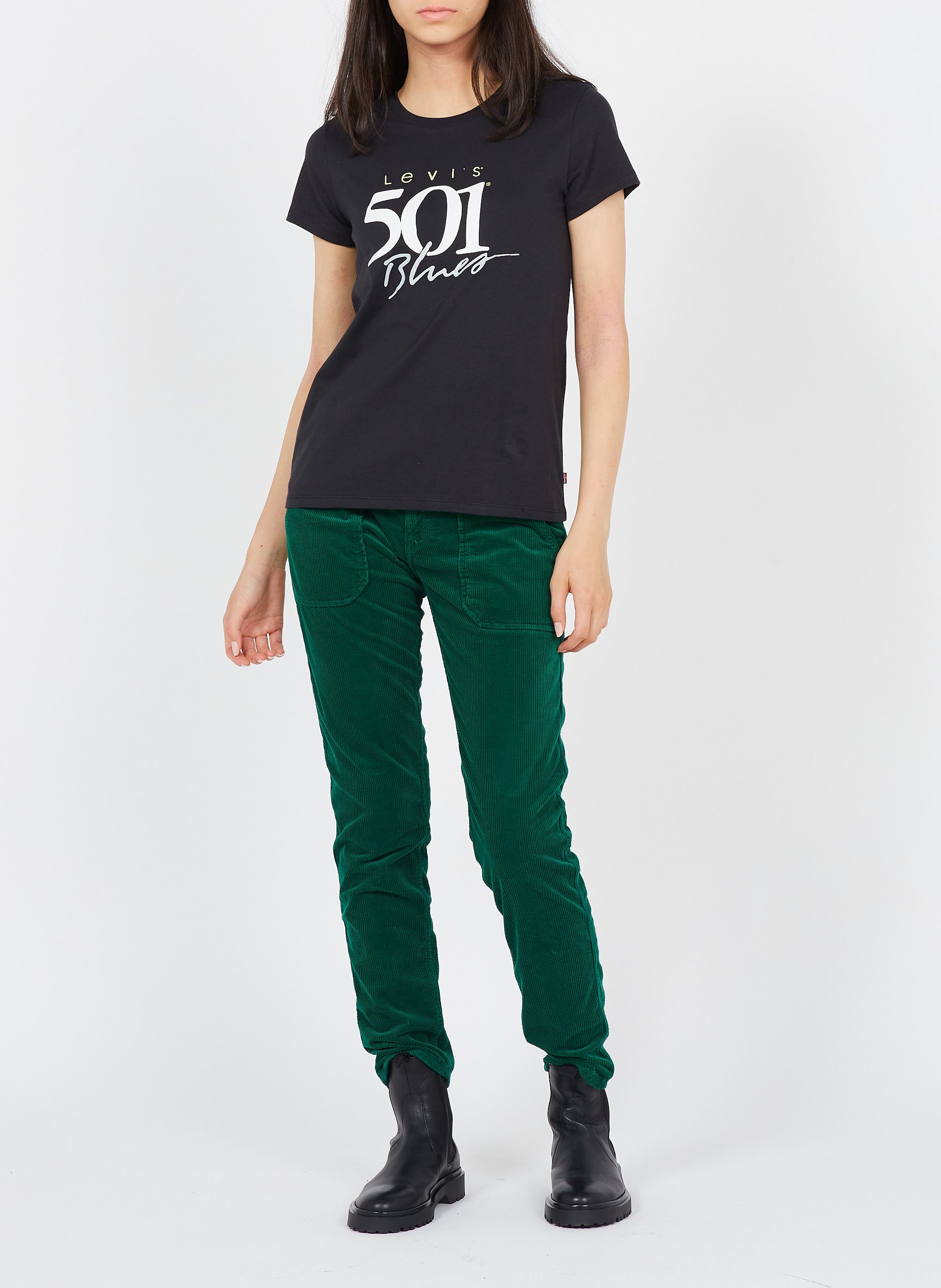 Round-neck cotton T-shirt LEVI&#039;S Black