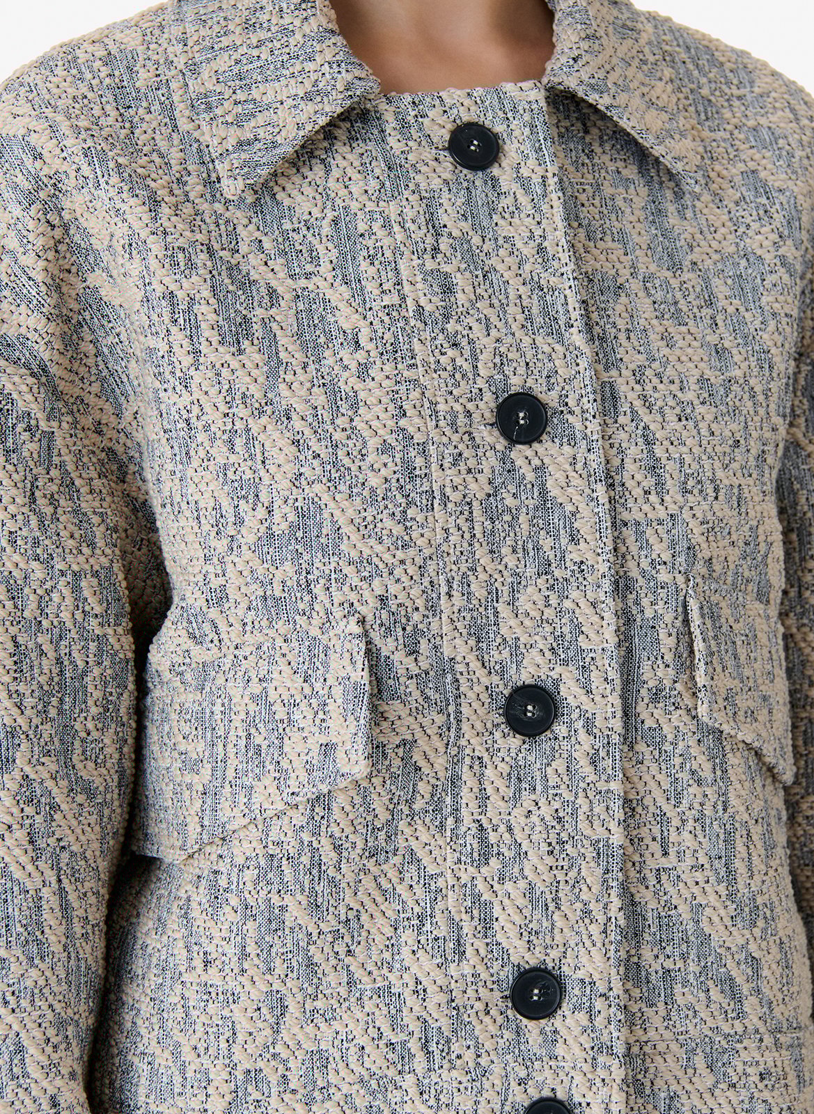 Veste ample boutonnée à tissu texturé IRO Beige