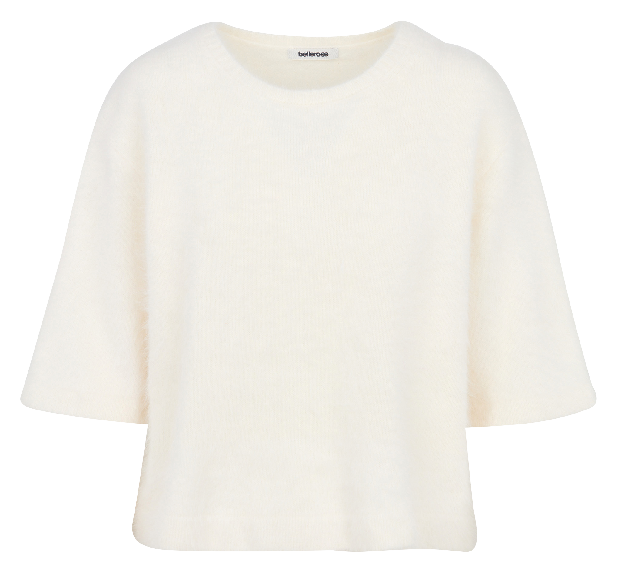 Oversized Pullover aus gemischtem Angora BELLEROSE Beige