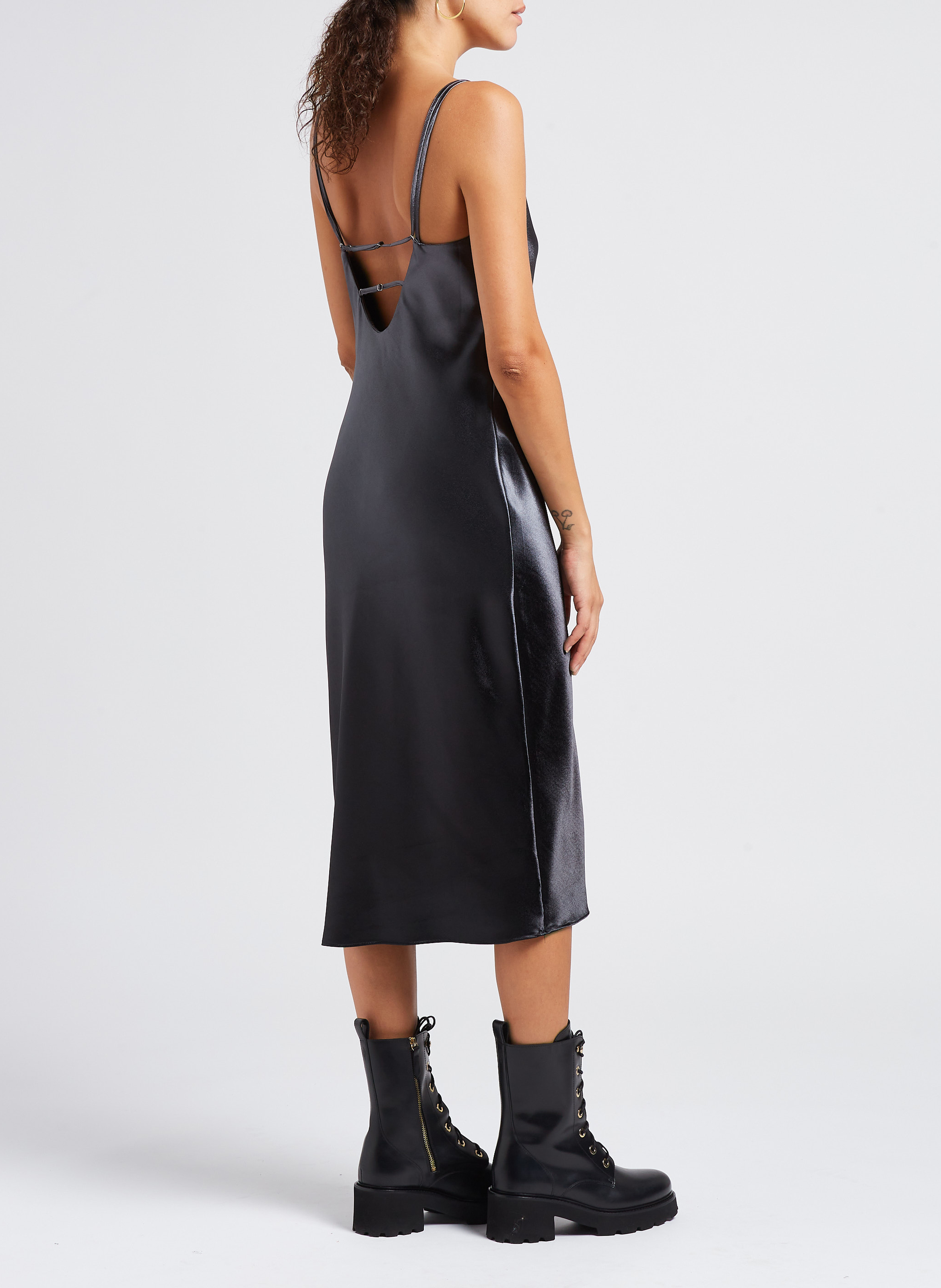 Mittellanges Negligé-Kleid SAMSOE SAMSOE Grau