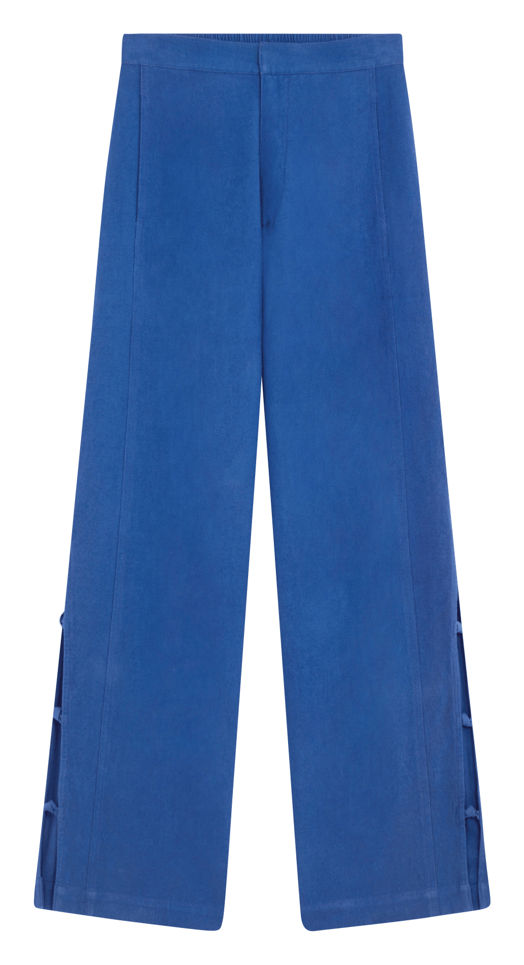 Hose aus Baumwolle und Leinen im weiten Schnitt ROSEANNA Blau