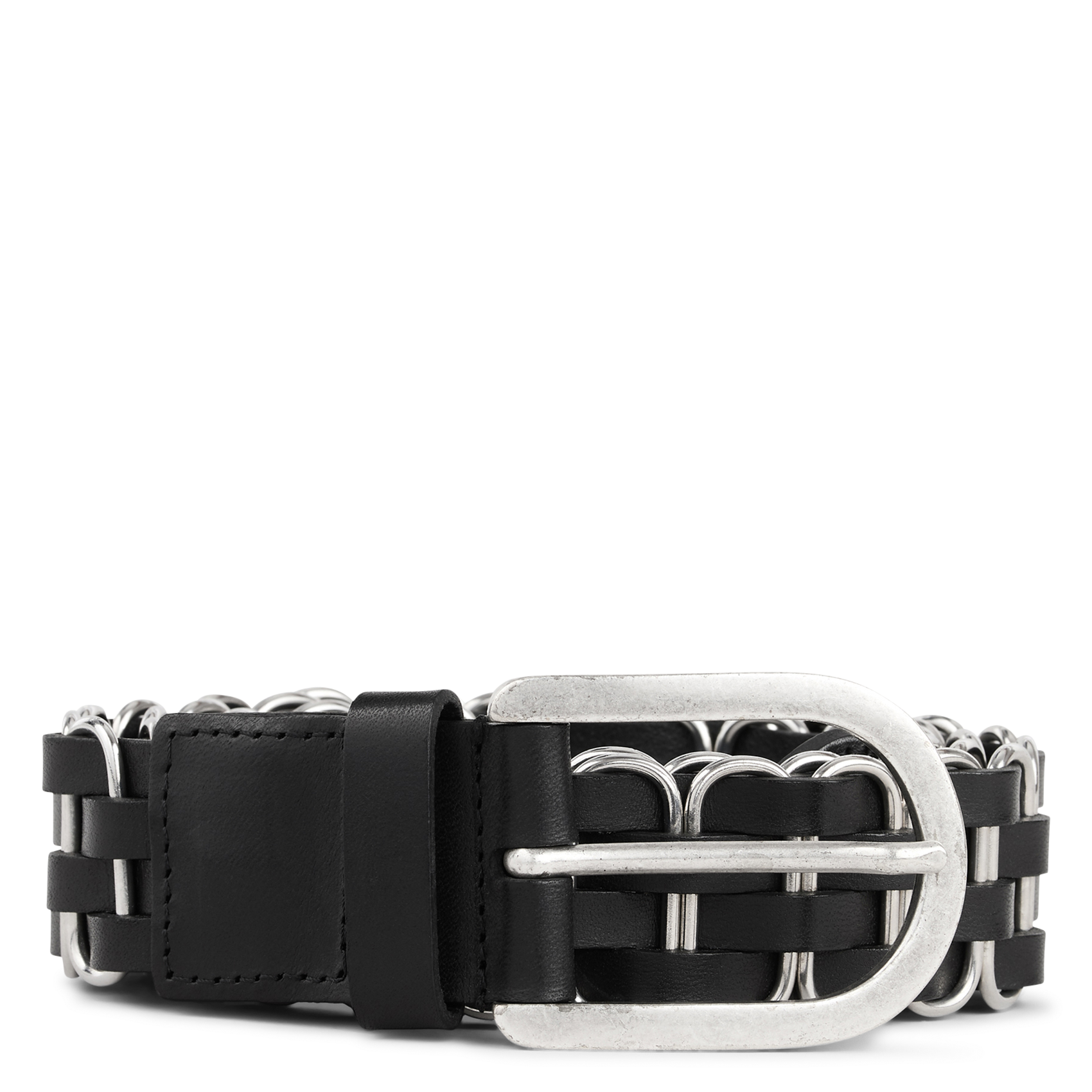 Ceinture en cuir BA&SH Noir