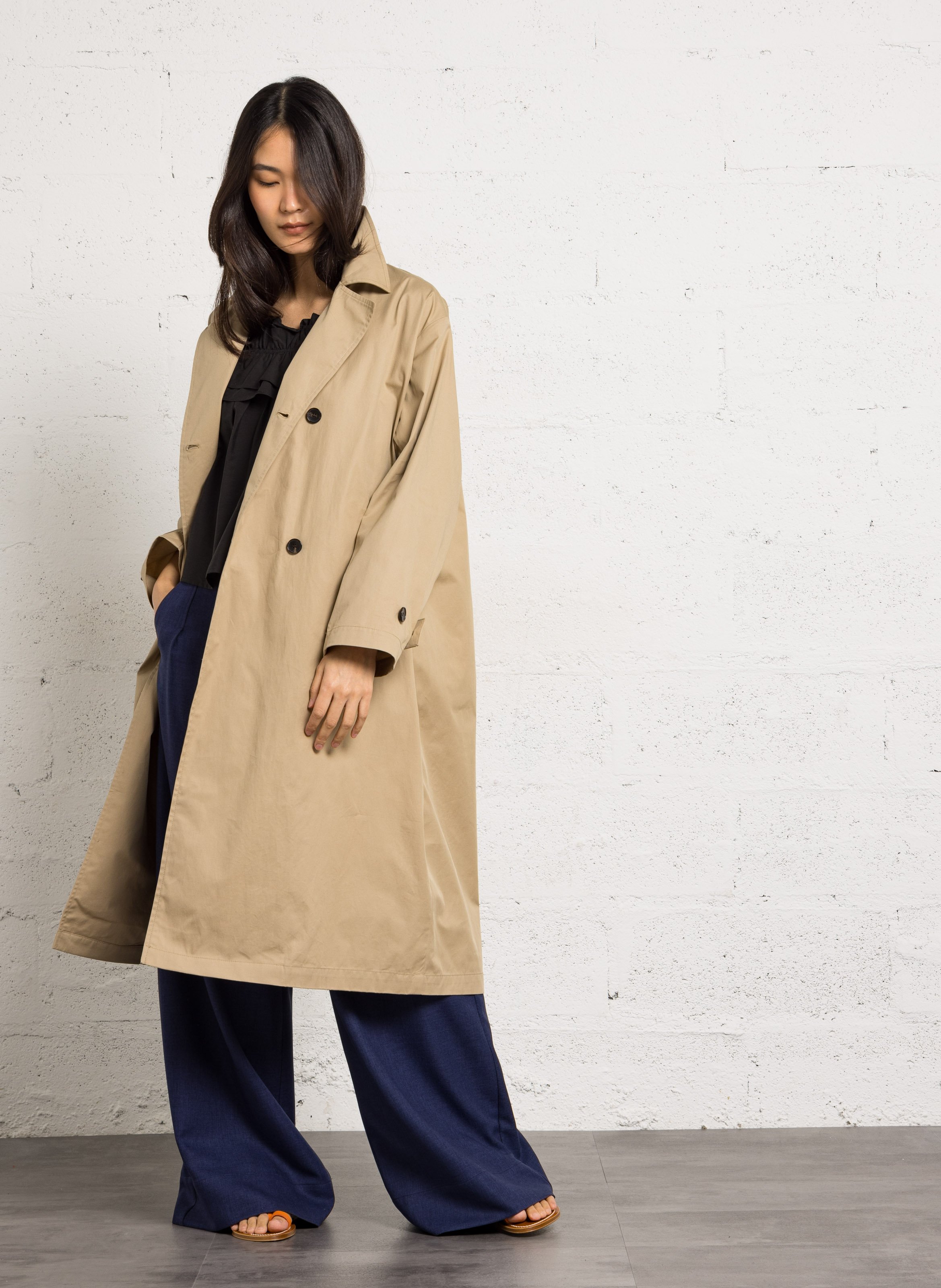 Cotton straight top SEE U SOON Black