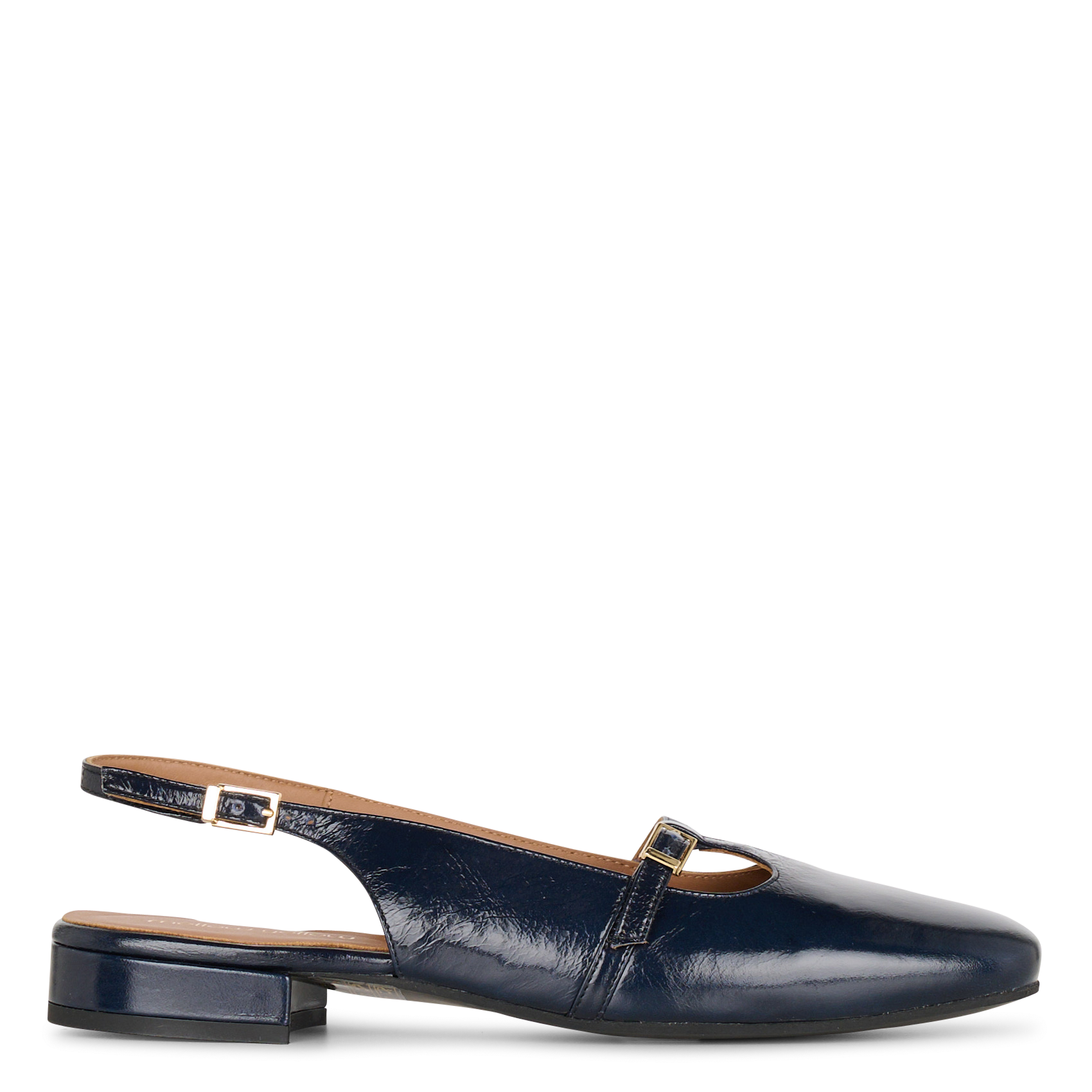 Babyslingback in lakleer MELLOW YELLOW