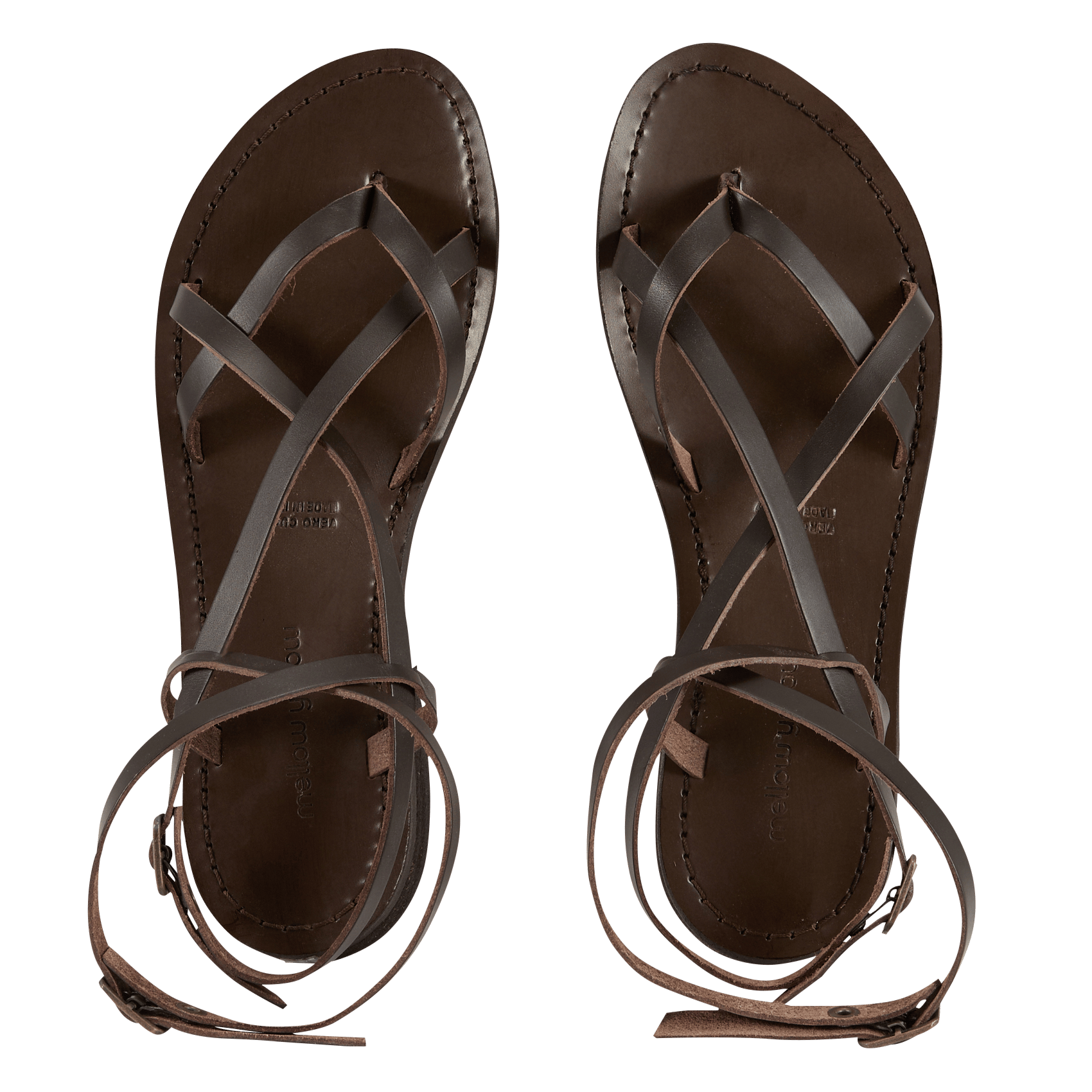 Alpargatas de piel planas MELLOW YELLOW Marron