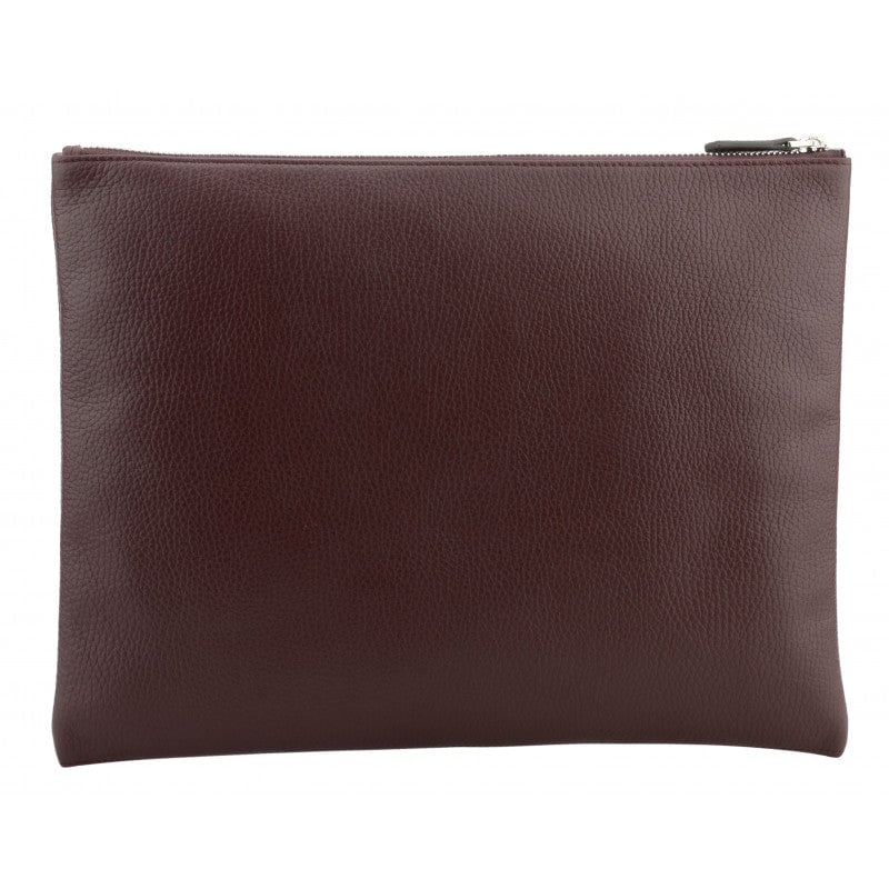 Calfskin leather shoulder bag Red