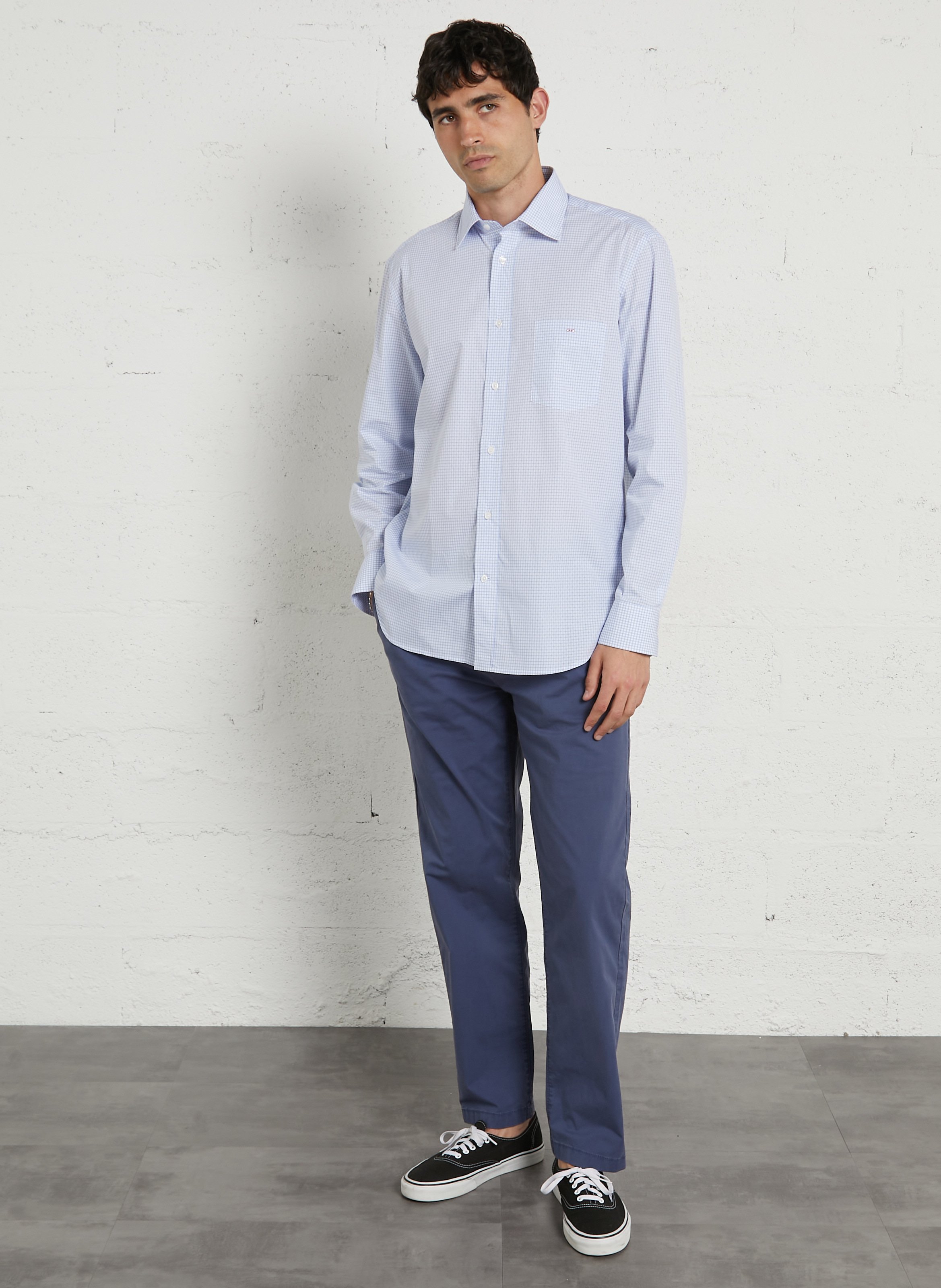 Chemise droite en coton EDEN PARK Rose