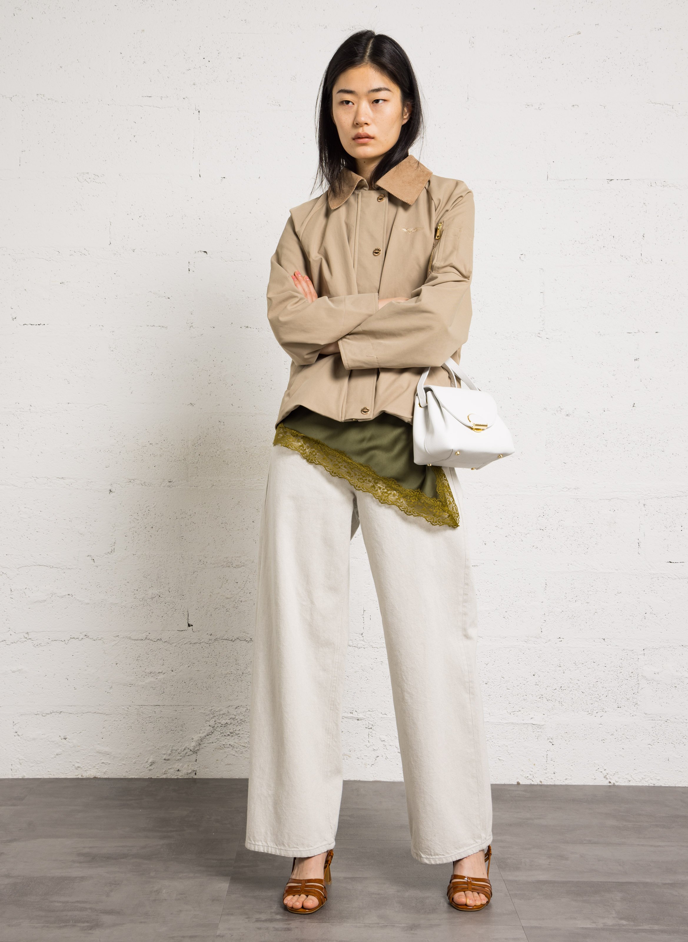 Dori leather shoulder bag LANCASTER PARIS White