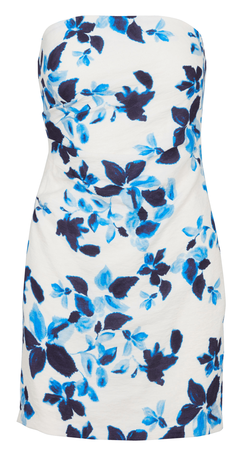 Robe courte bustier à motif floral KOOKAI Bleu
