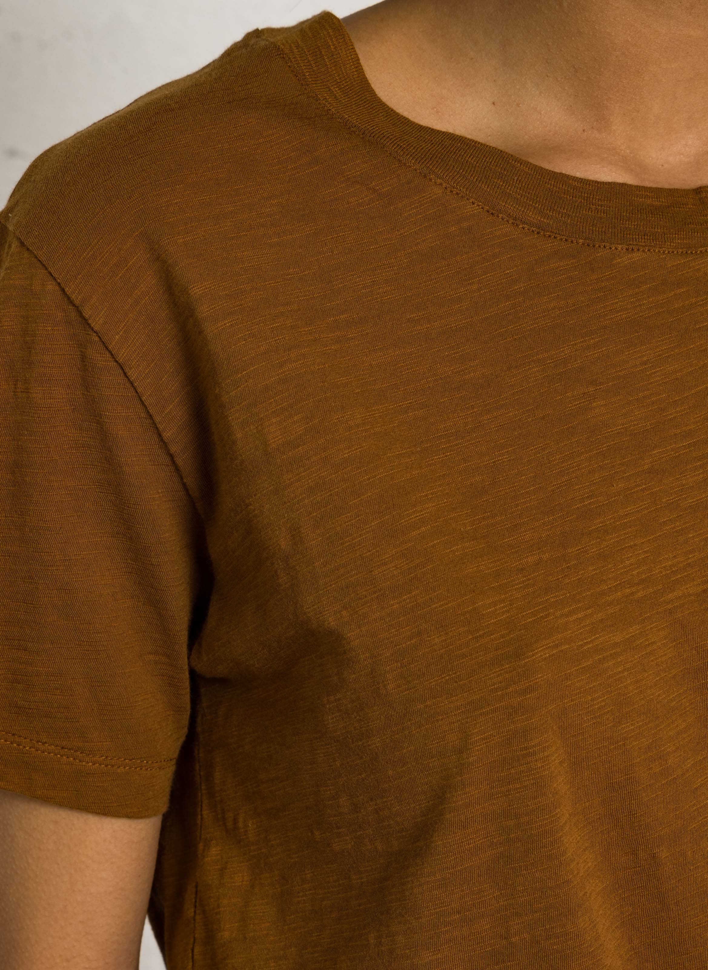 Effen T-shirt BENSIMON Bruin