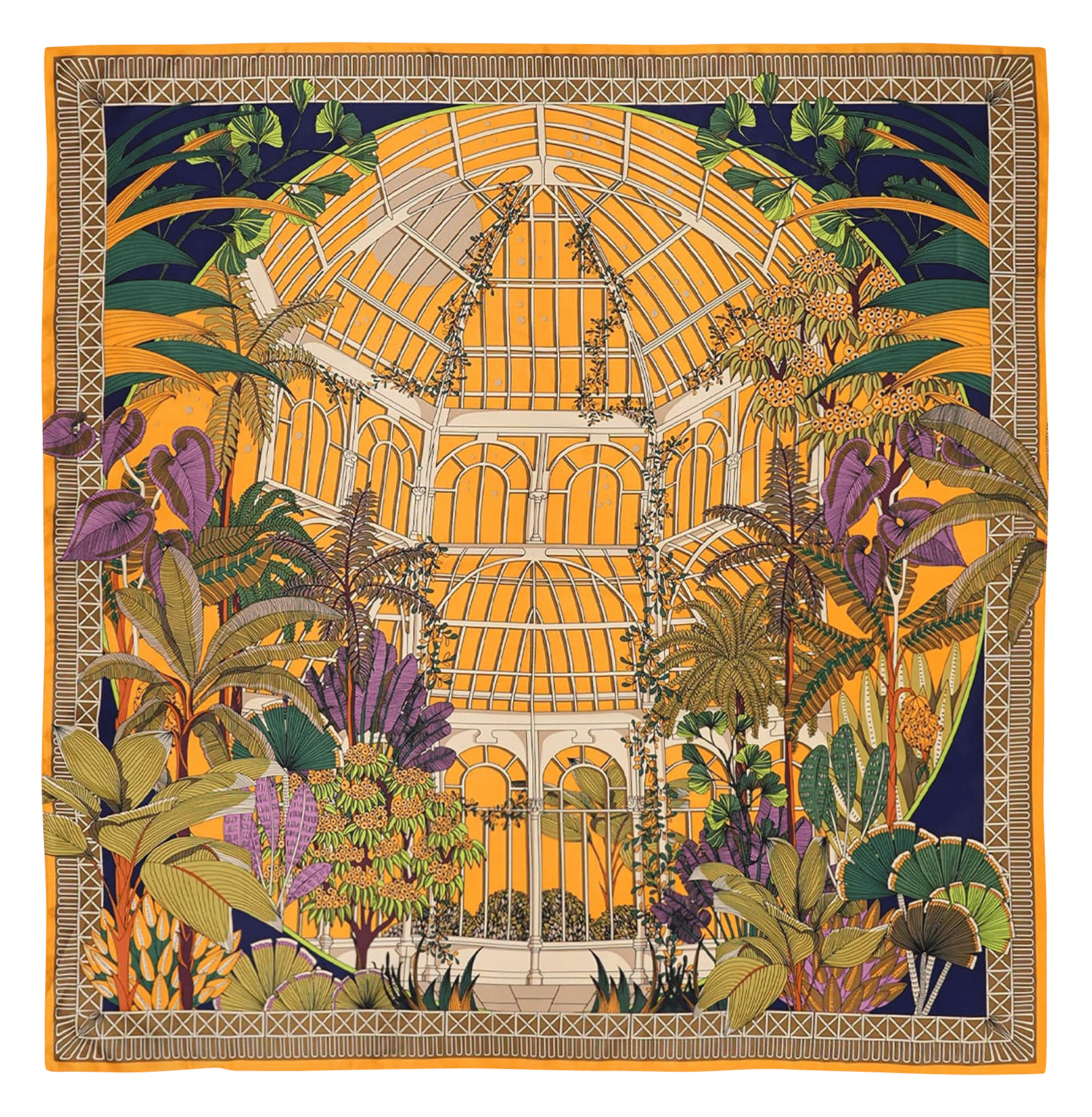 Foulard imprimé WILD Jaune
