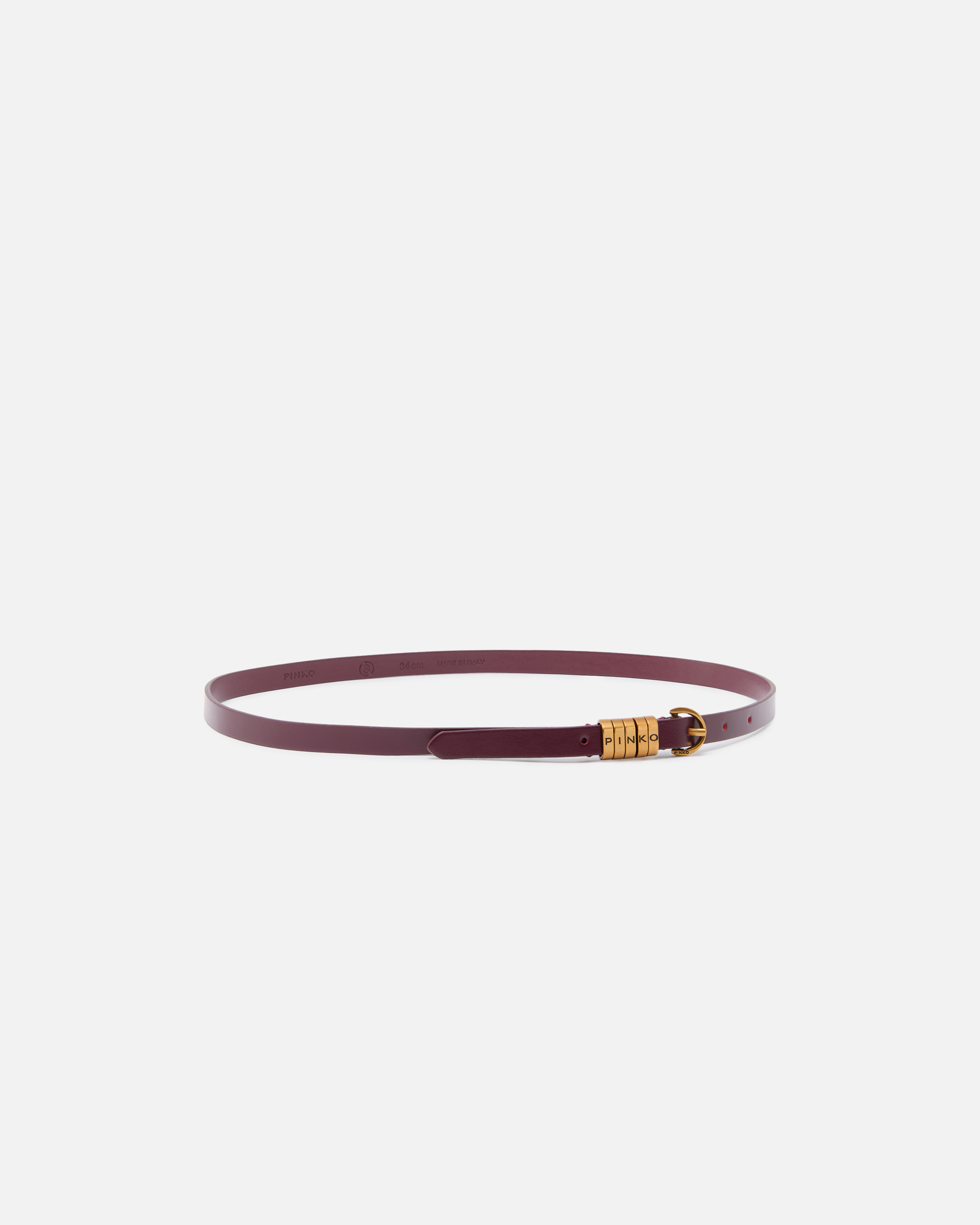 Belt with Pinko logo 1.2 cm Golden