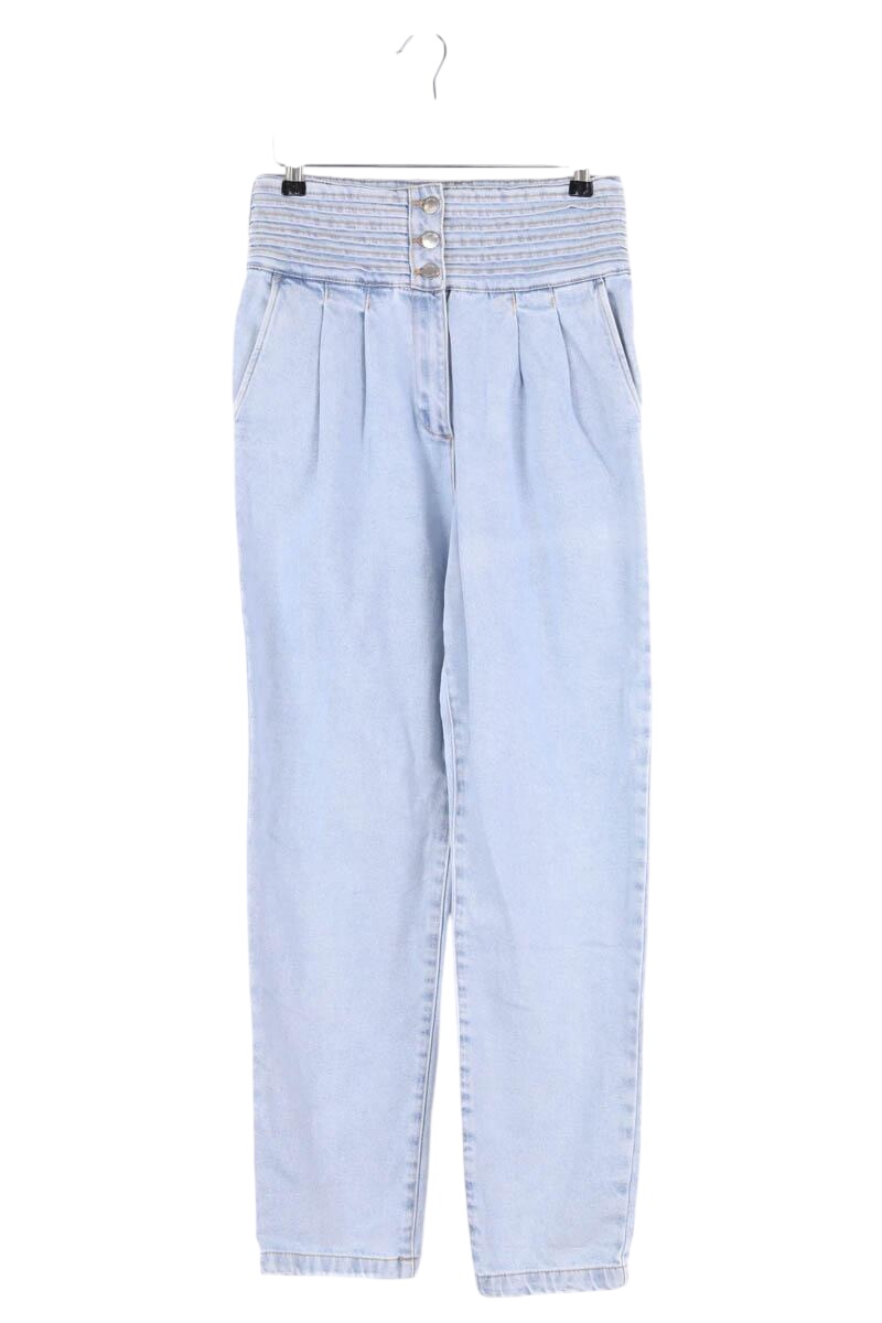 Jean boyfriend taille haute SEZANE - Seconde main Bleu