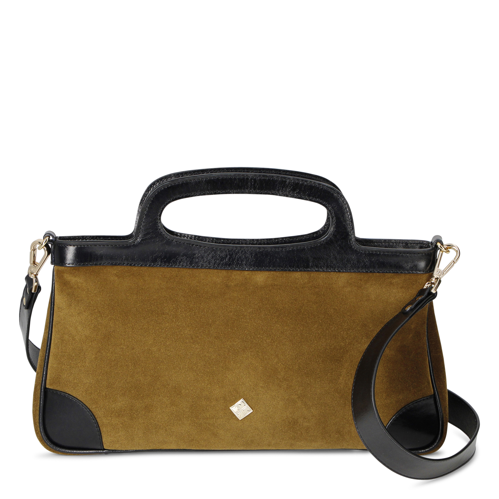 Schultertasche aus Leder HERBERT FRERE SOEUR Braun