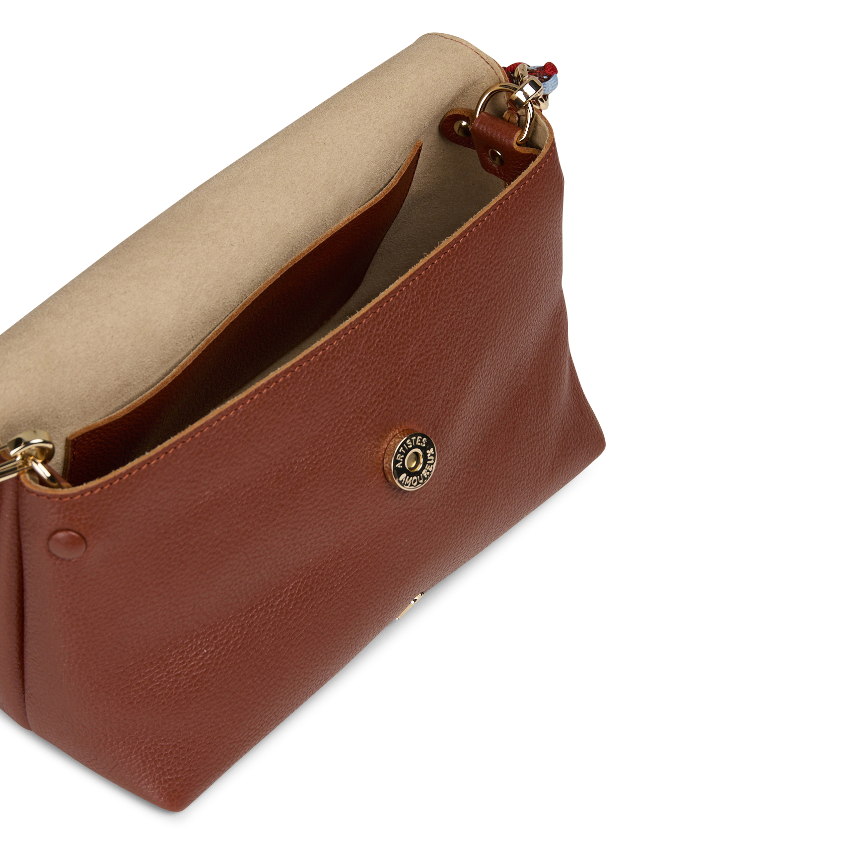 Sac bandoulière en cuir CRAIE STUDIO Marron