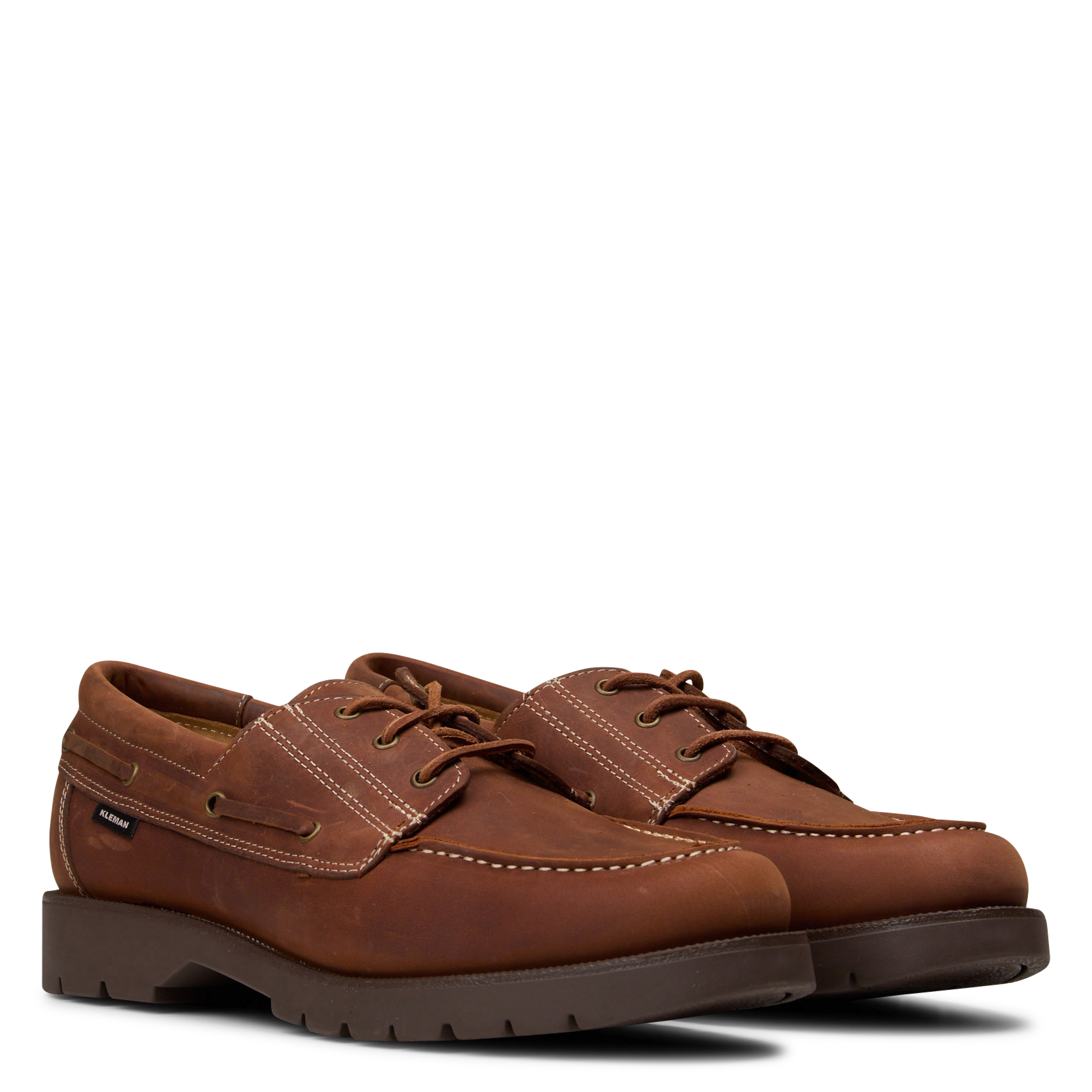 Derbies en cuir KLEMAN Marron