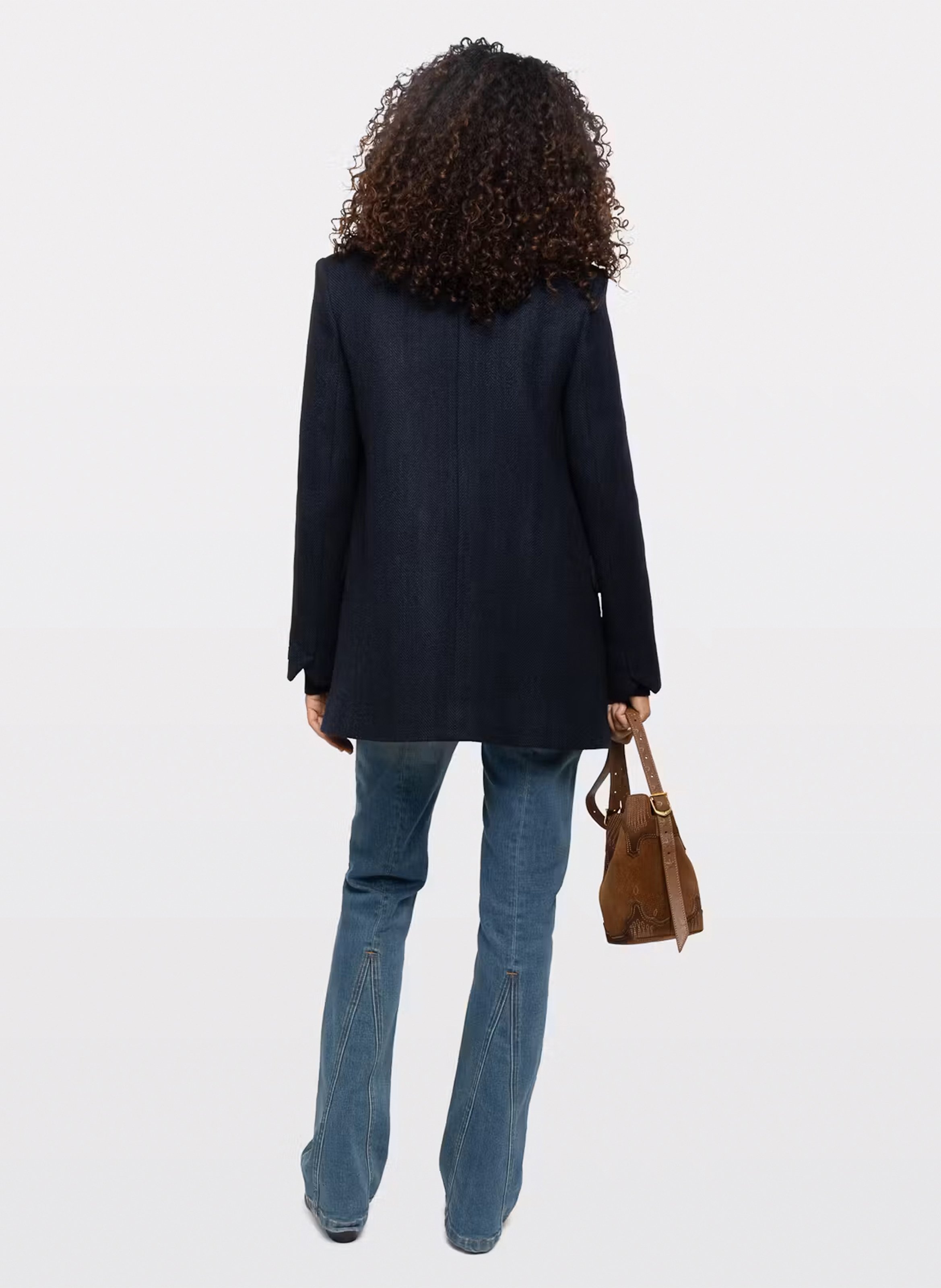 Veste tailleur droite en laine mélangée ZADIG&VOLTAIRE Blue