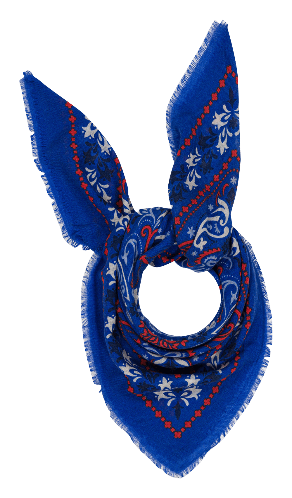 Wool and cashmere scarf MAISON LECOMTE FLAMENT Blue