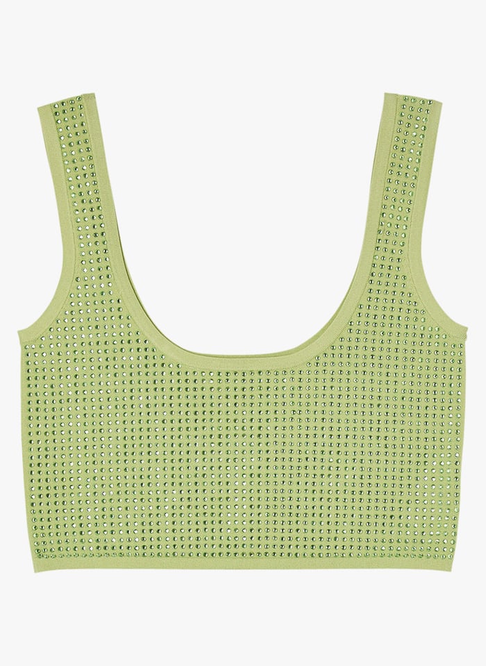 Rhinestone hot sale bralette top