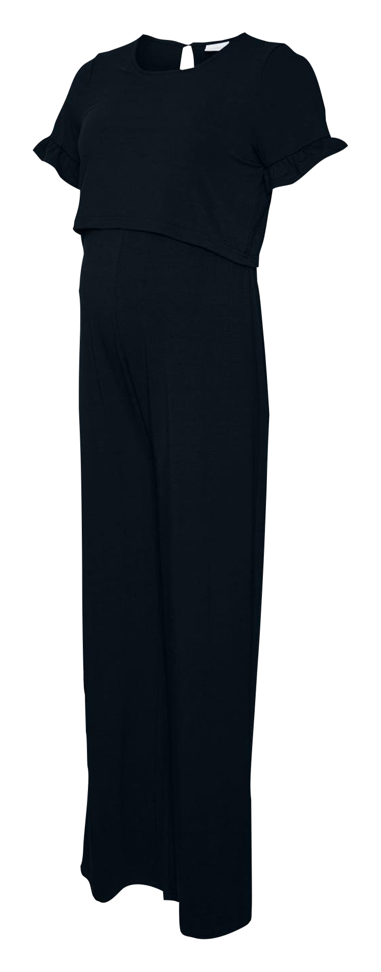 Combinaison droite de grossesse col rond en fibres recyclées mélangées MAMALICIOUS Noir