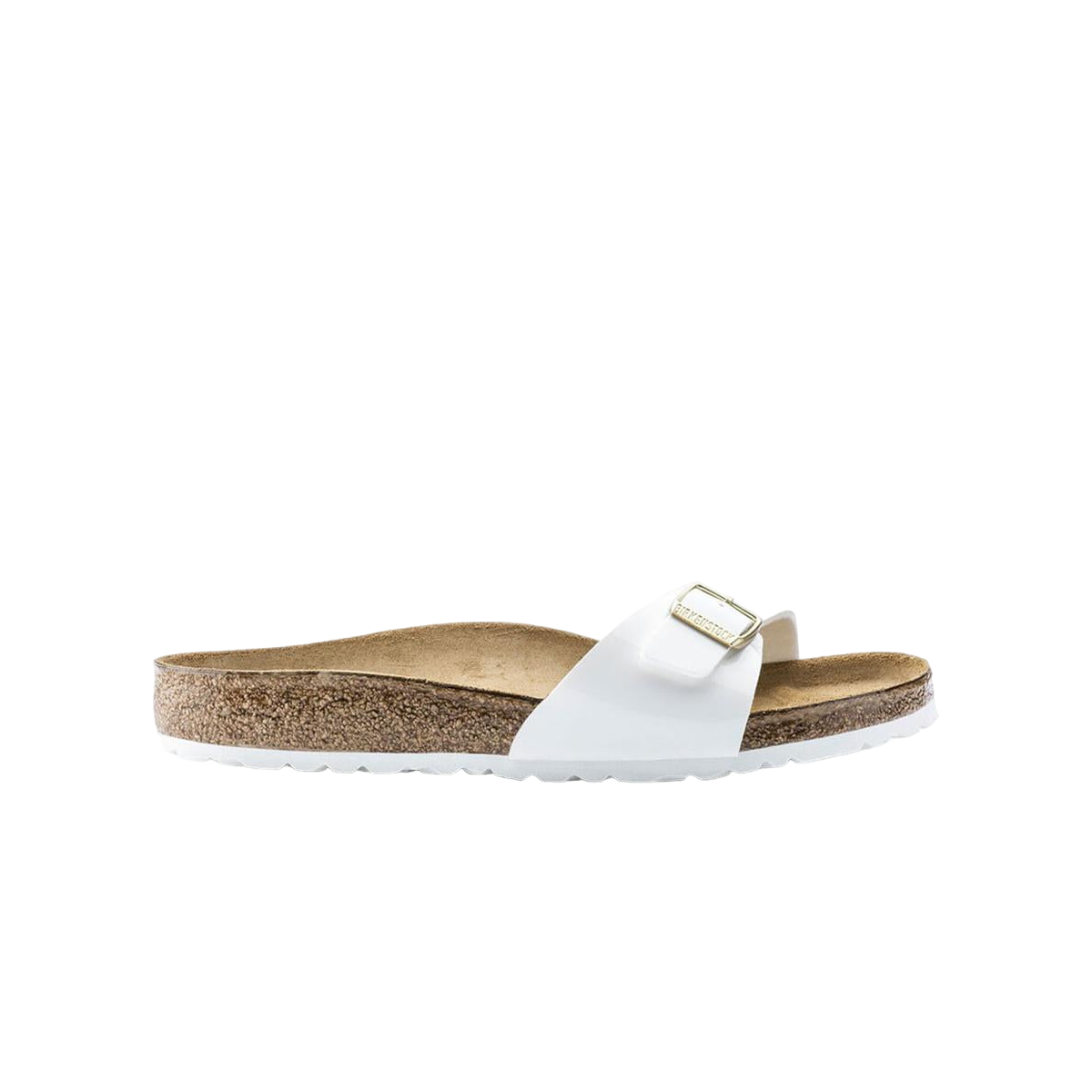 Faux leather sandals BIRKENSTOCK White