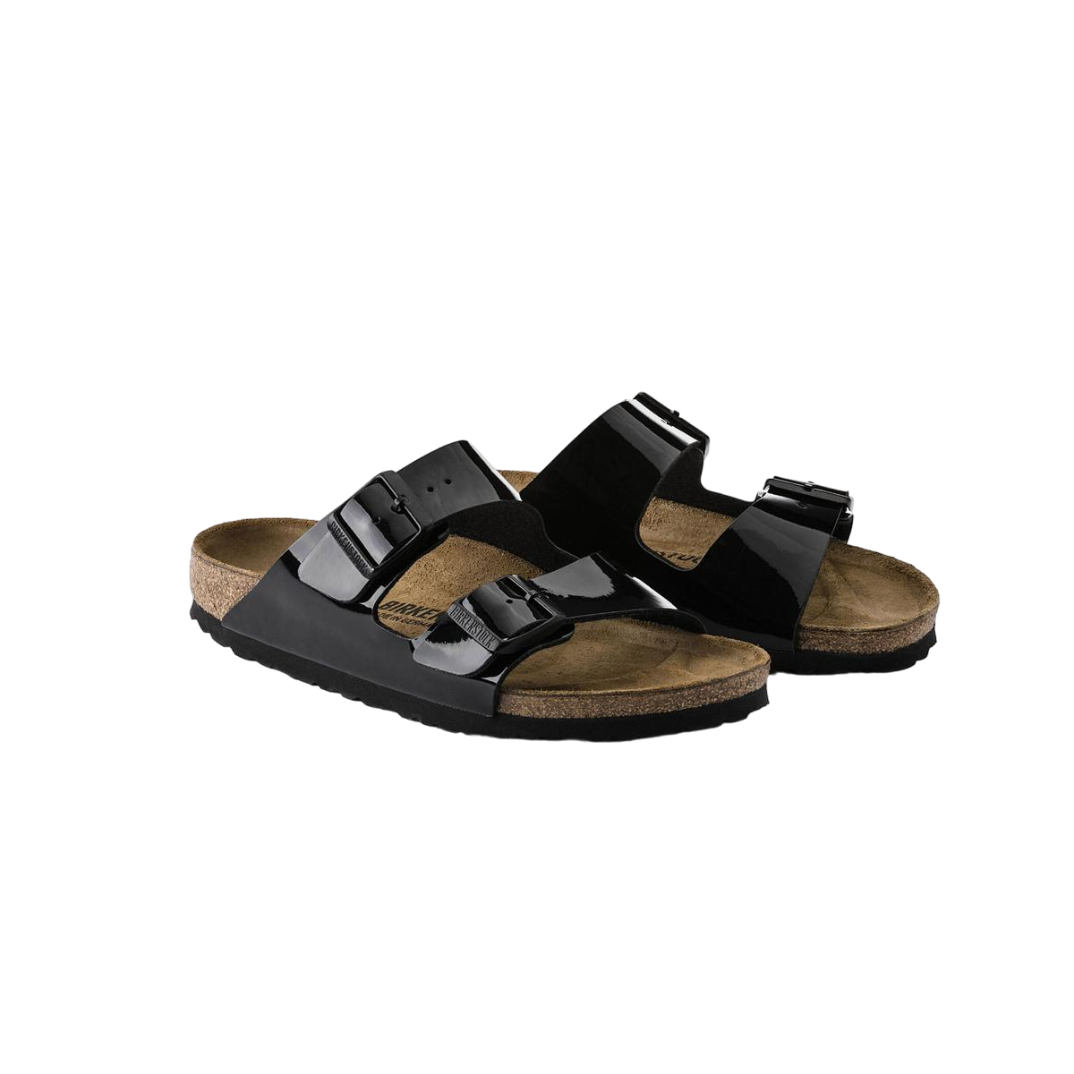 Faux leather sandals BIRKENSTOCK Black