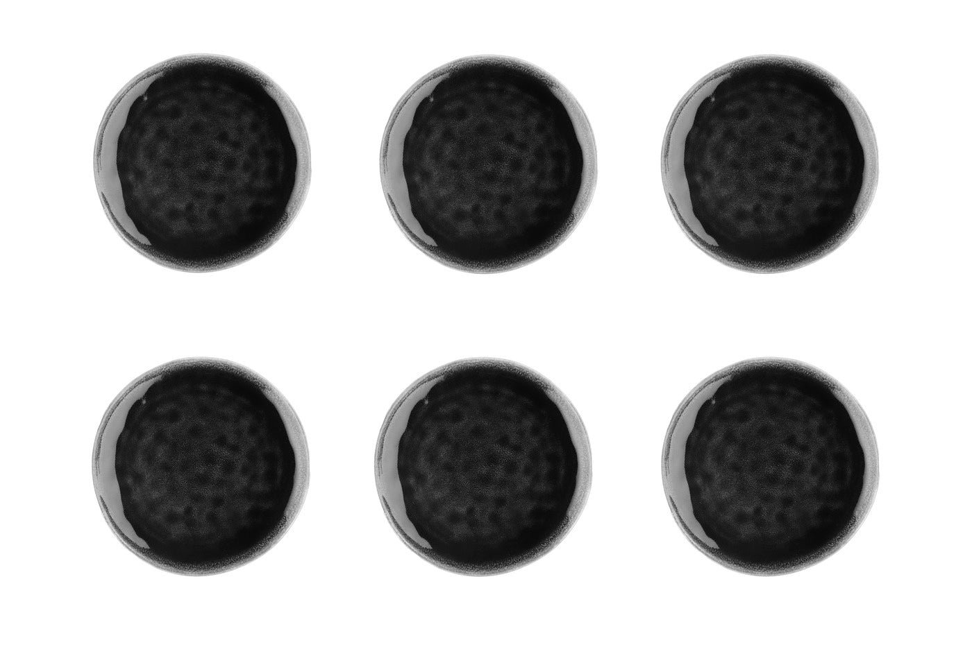 MOON -  6-piece plate set BJORN Black