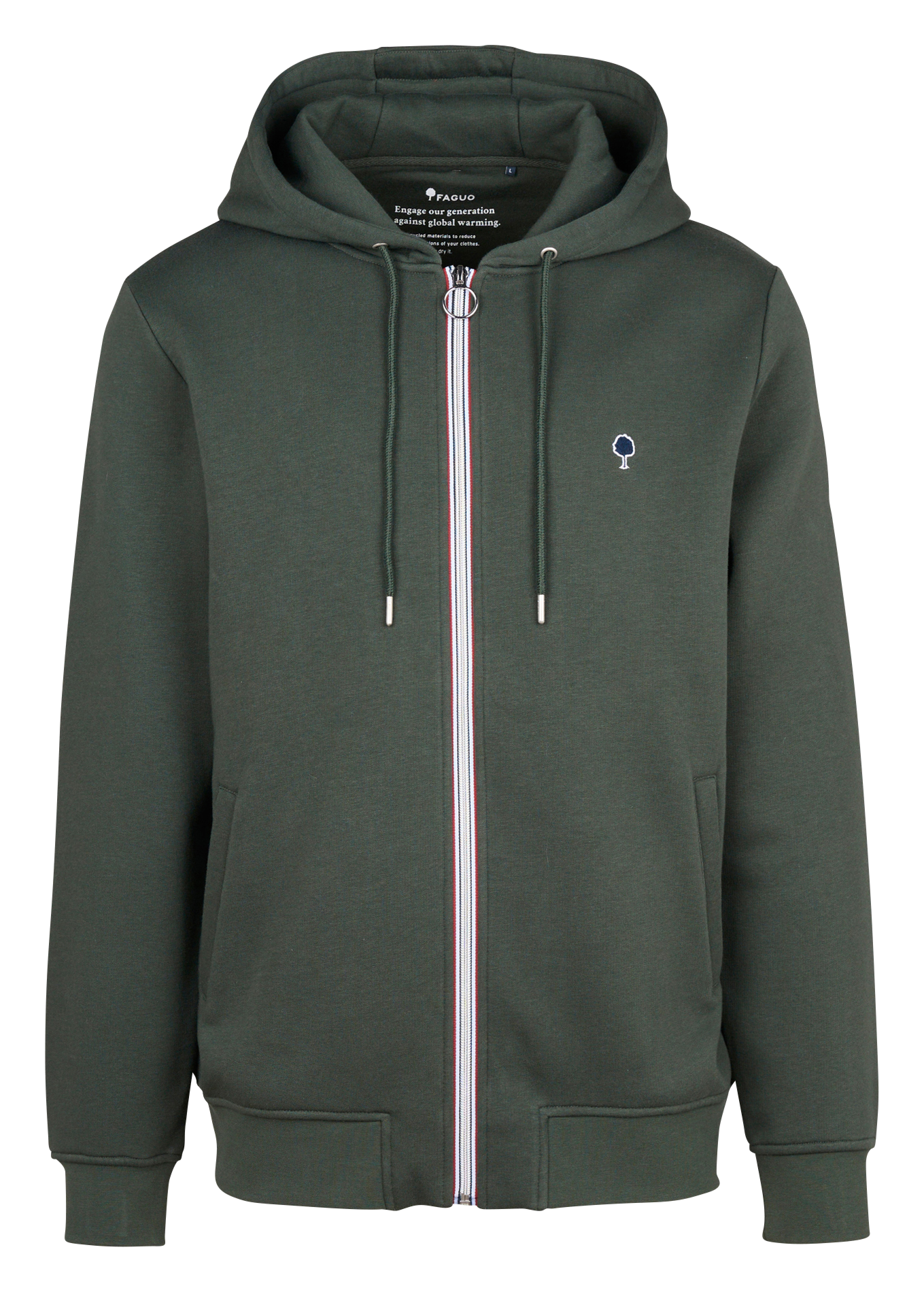 Kapuzenpullover aus Baumwollmischung FAGUO Grun