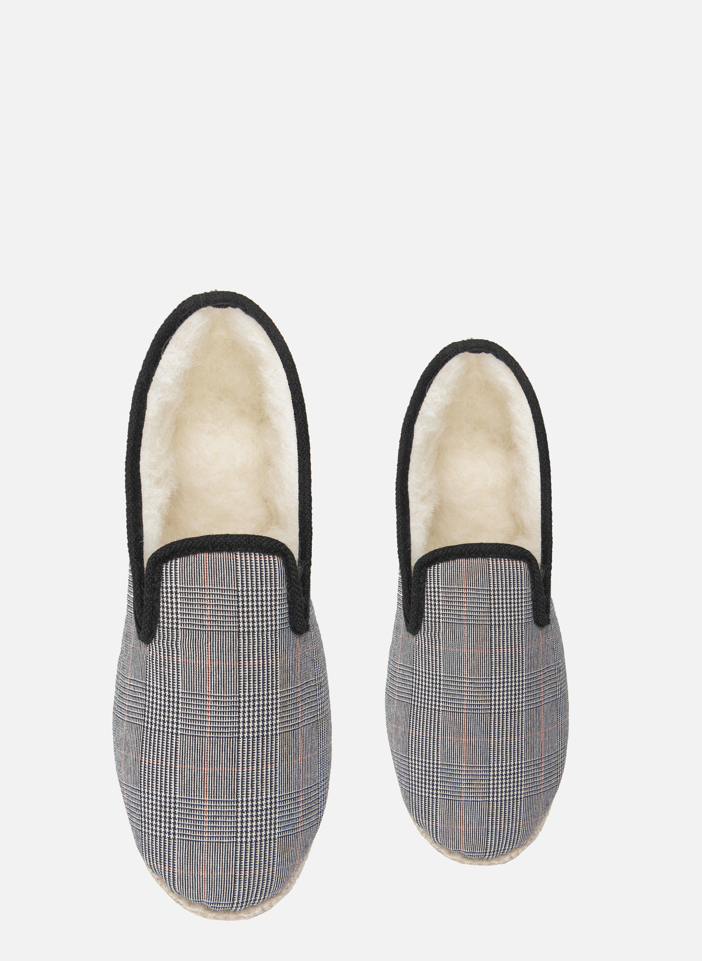 Fabric Charentaise slippers JULES & JENN Black