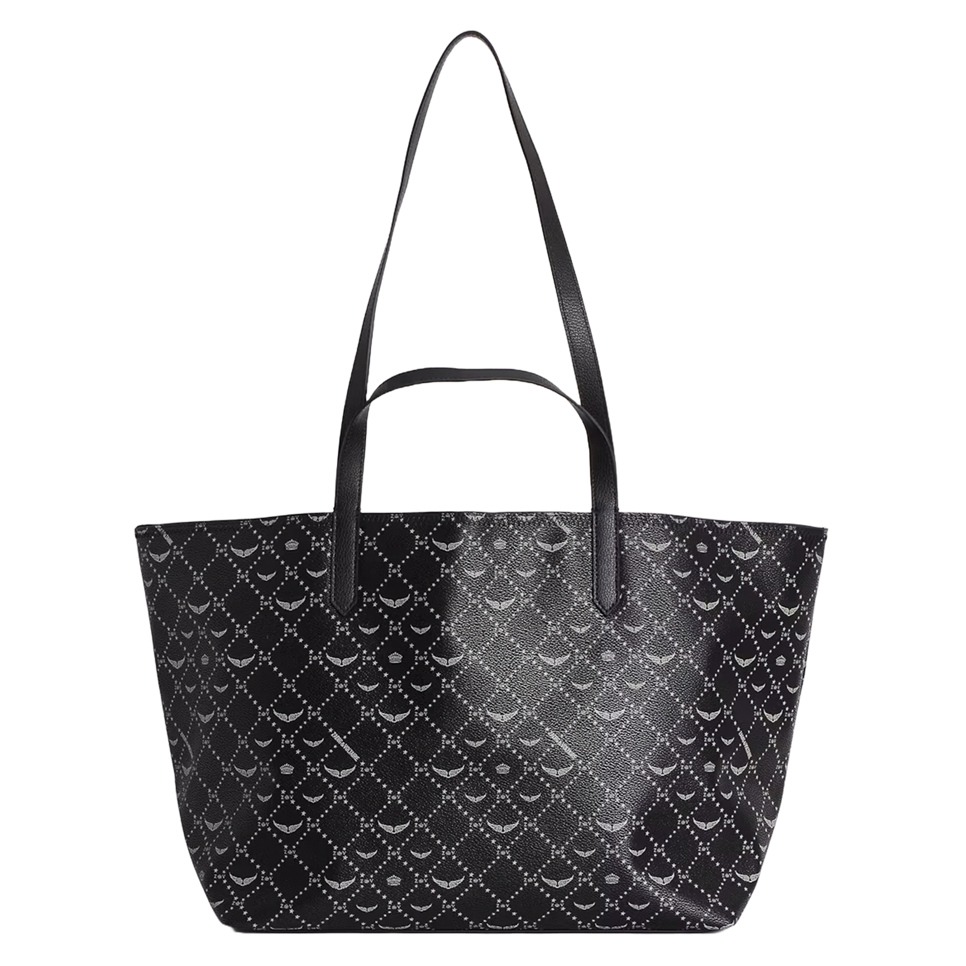 Shopper tas met print ZADIG&VOLTAIRE Zwart